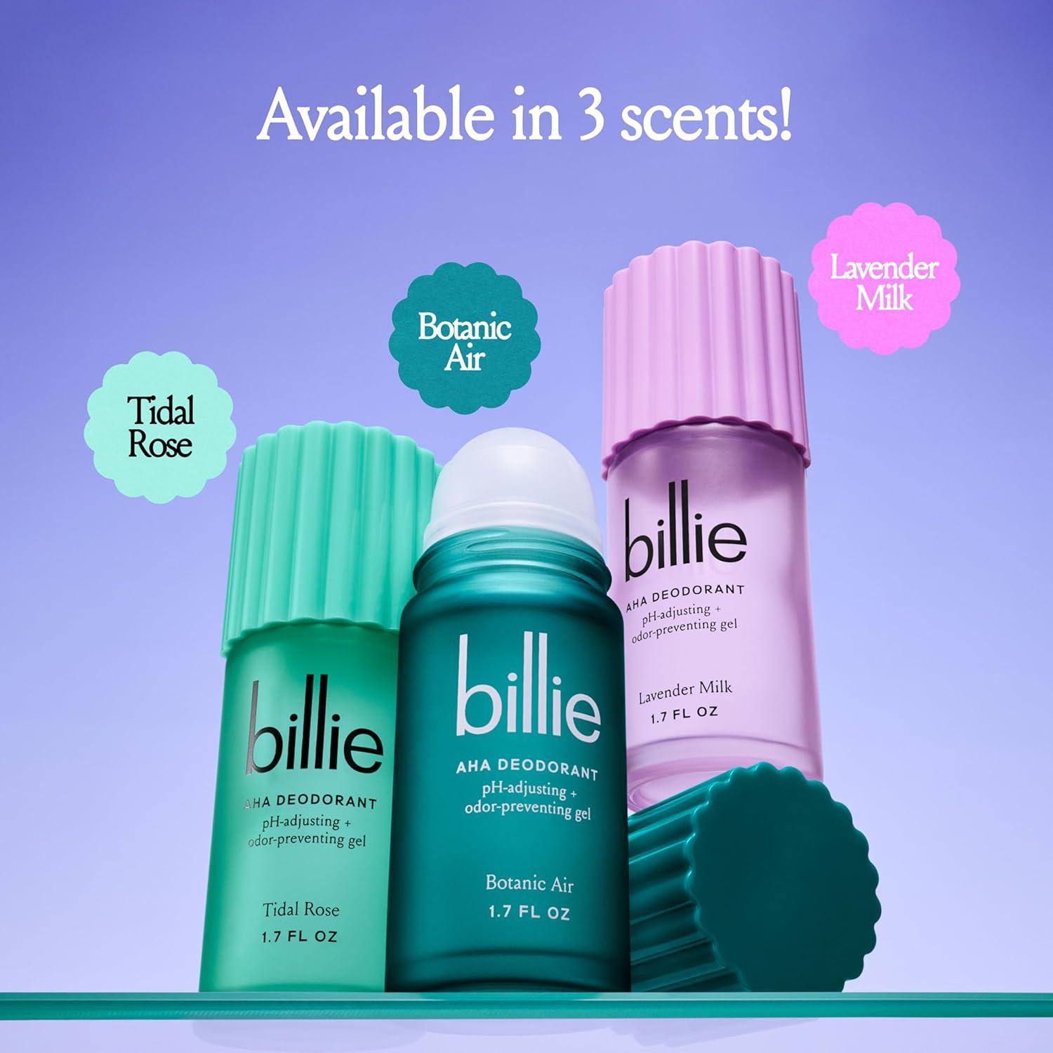 Gel Desodorante AHA Billie 24h Sin Aluminio 48.2g Aire Botánico