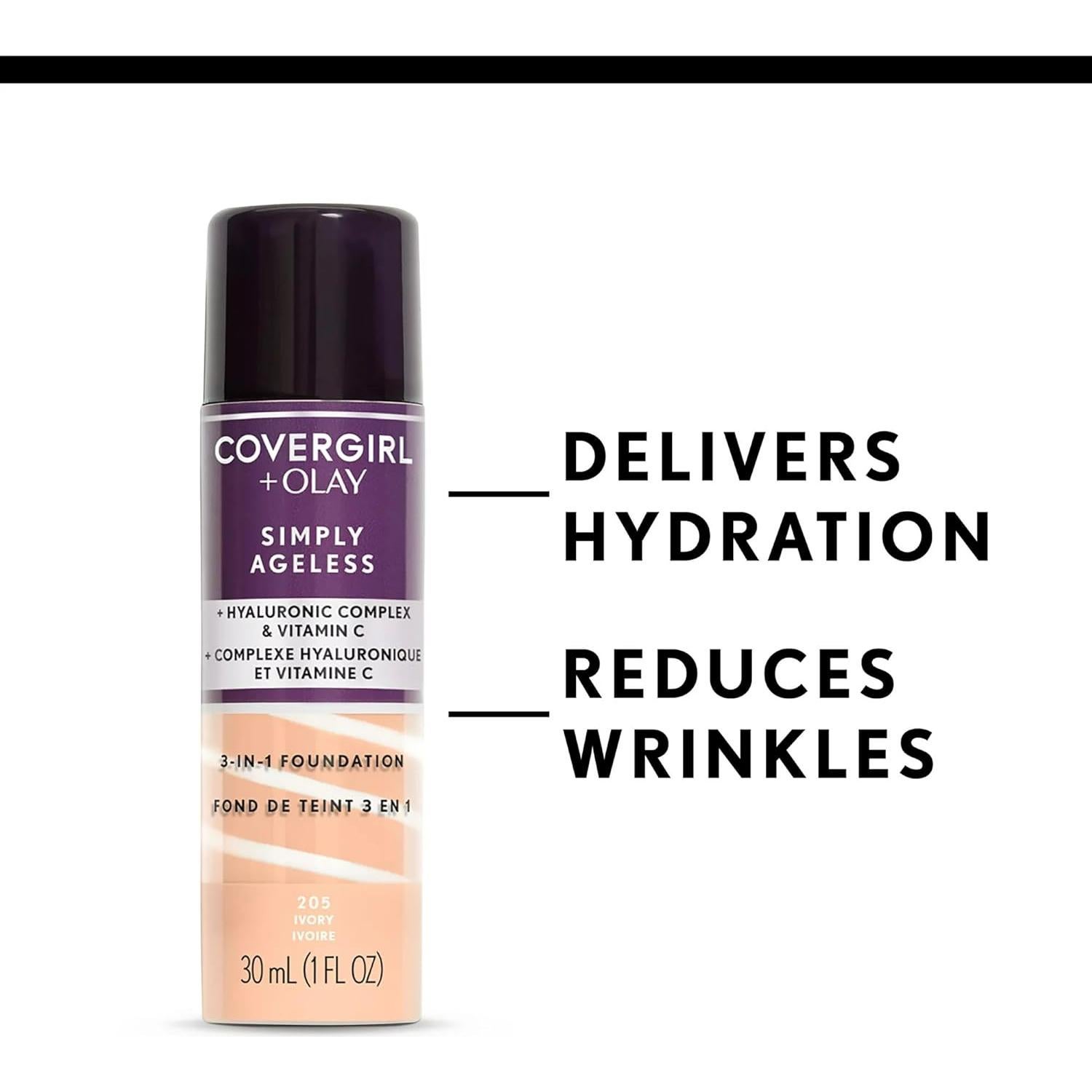 Base Líquida Anti-Envejecimiento Covergirl Olay 29.57 ml Marfil Claro