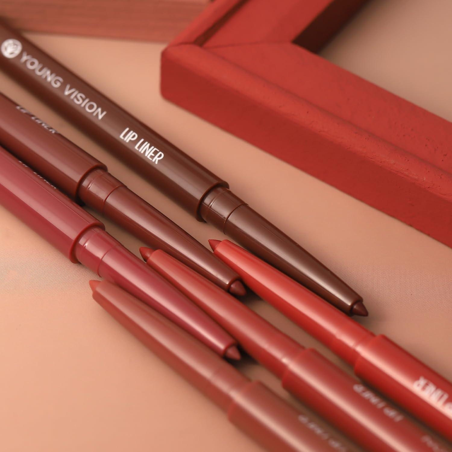 Pintalabios Mate Joven Visión 6 Colores + Lápiz Labial