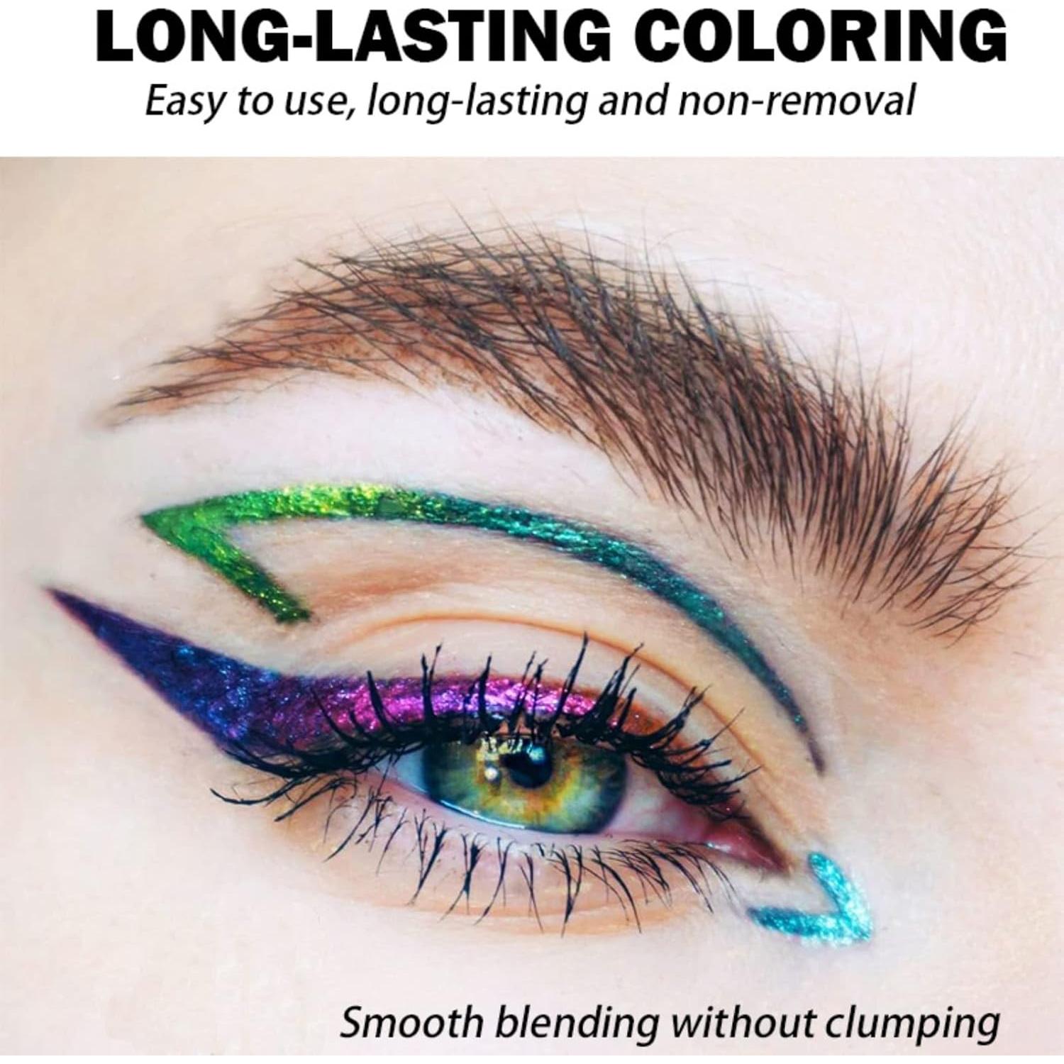 Delineador de Ojos Líquido Brillante Corleone - Metálico Arcoíris