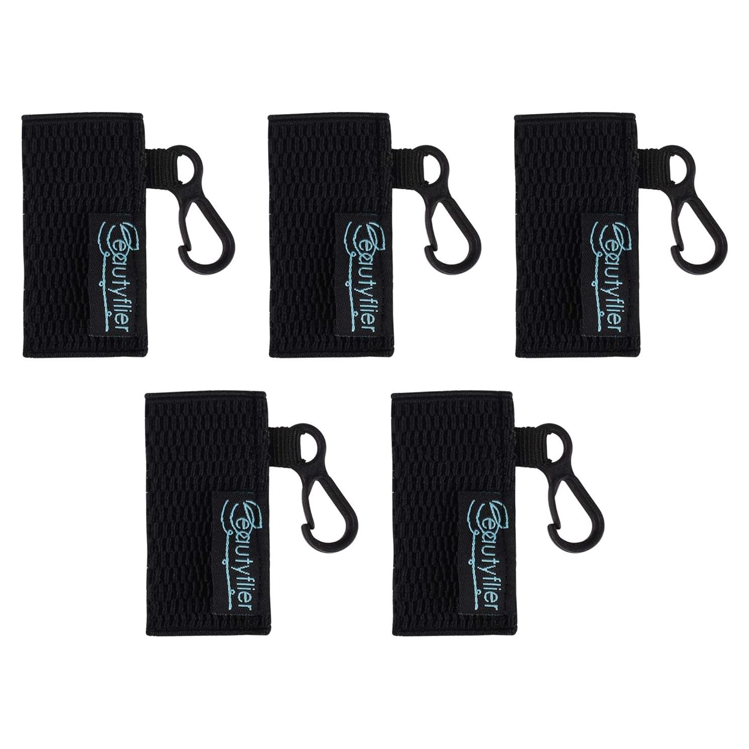 Soporte de Bálsamo Labial Beautyflier Negro 5 Piezas