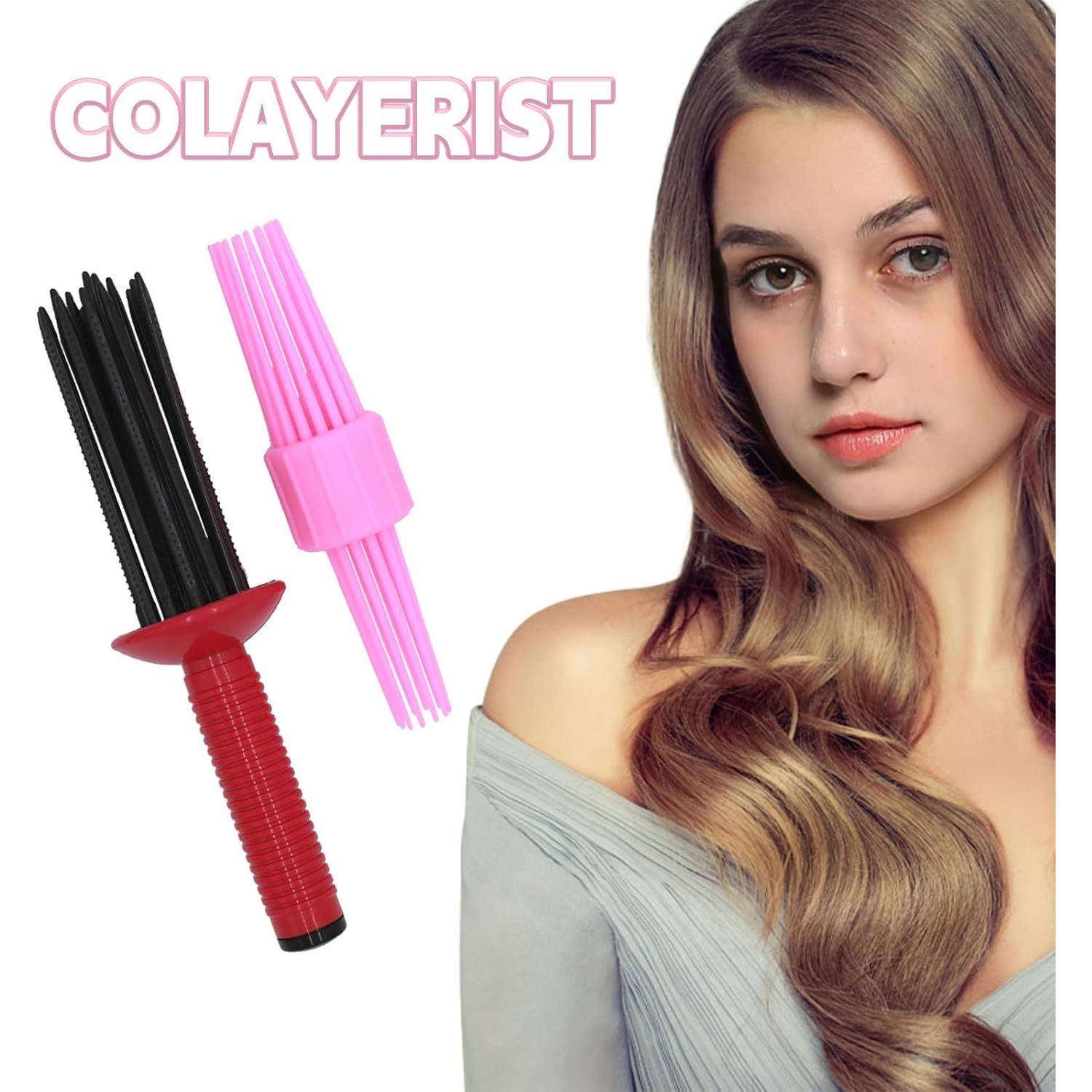 Peine de Rizado 2PCS COLAYERIST - Herramienta Sin Calor