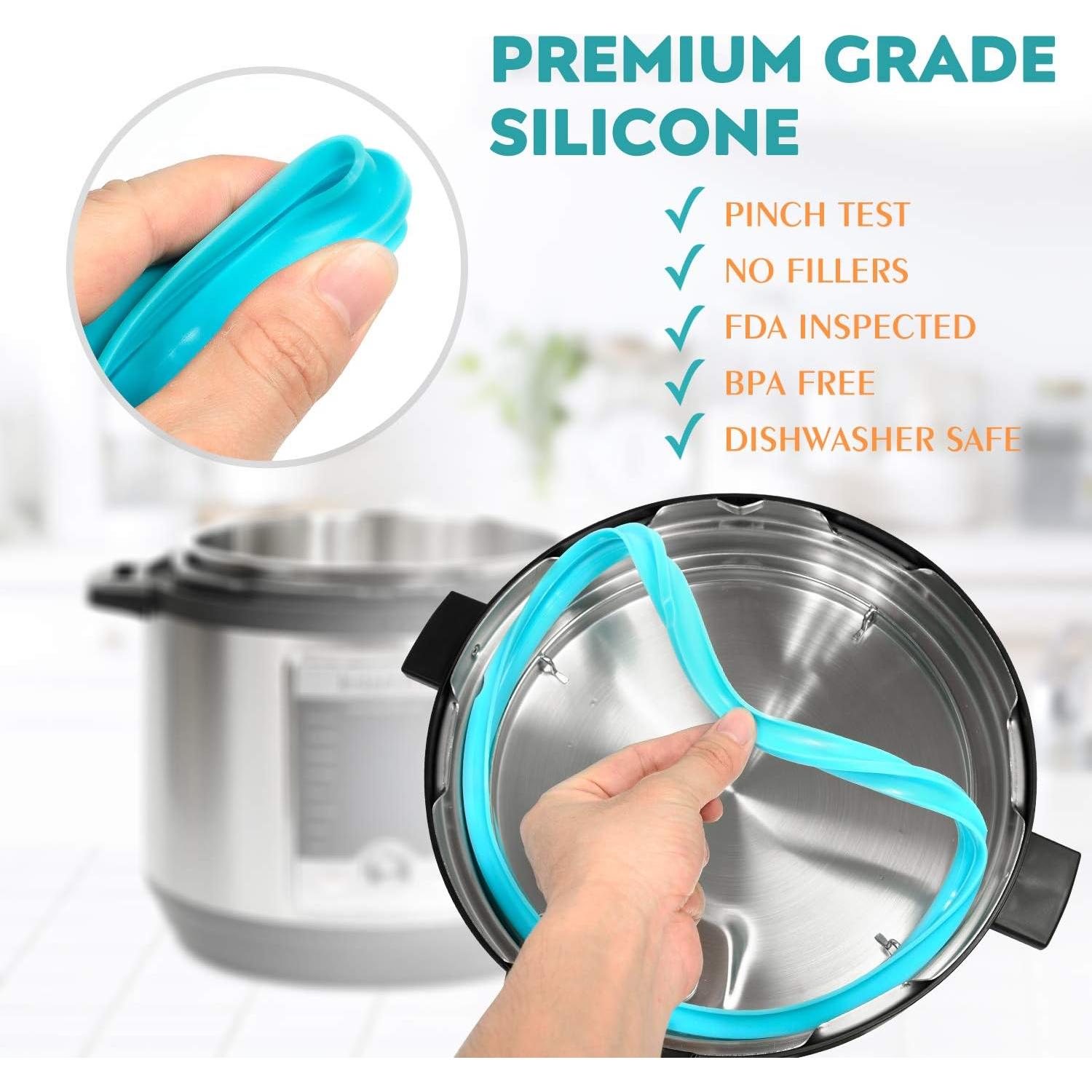 Anillo de Sellado de Silicona Newkiton 6QT Paquete de 3