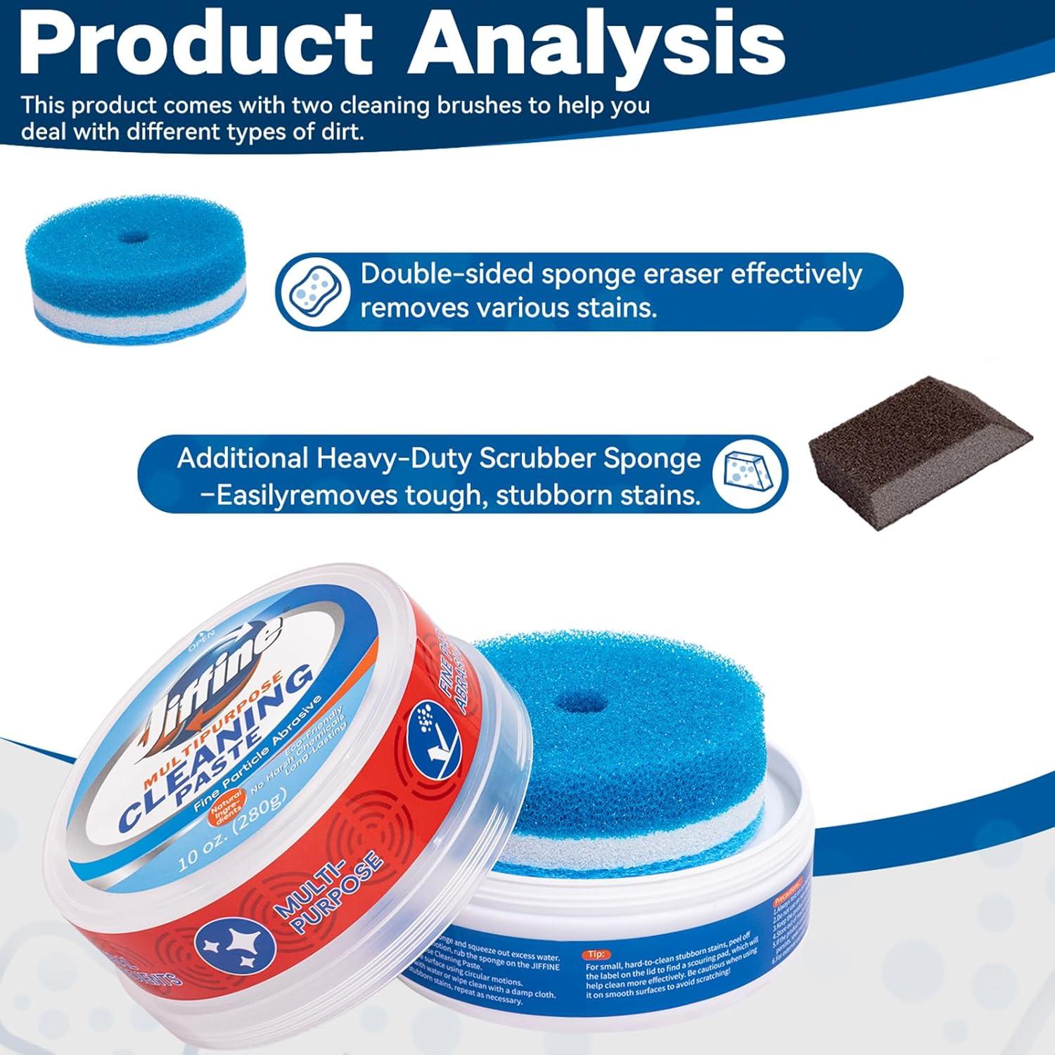 Limpiador de Cocina Jiffine 2 Botellas 283.5 g - Vidrio Brillante