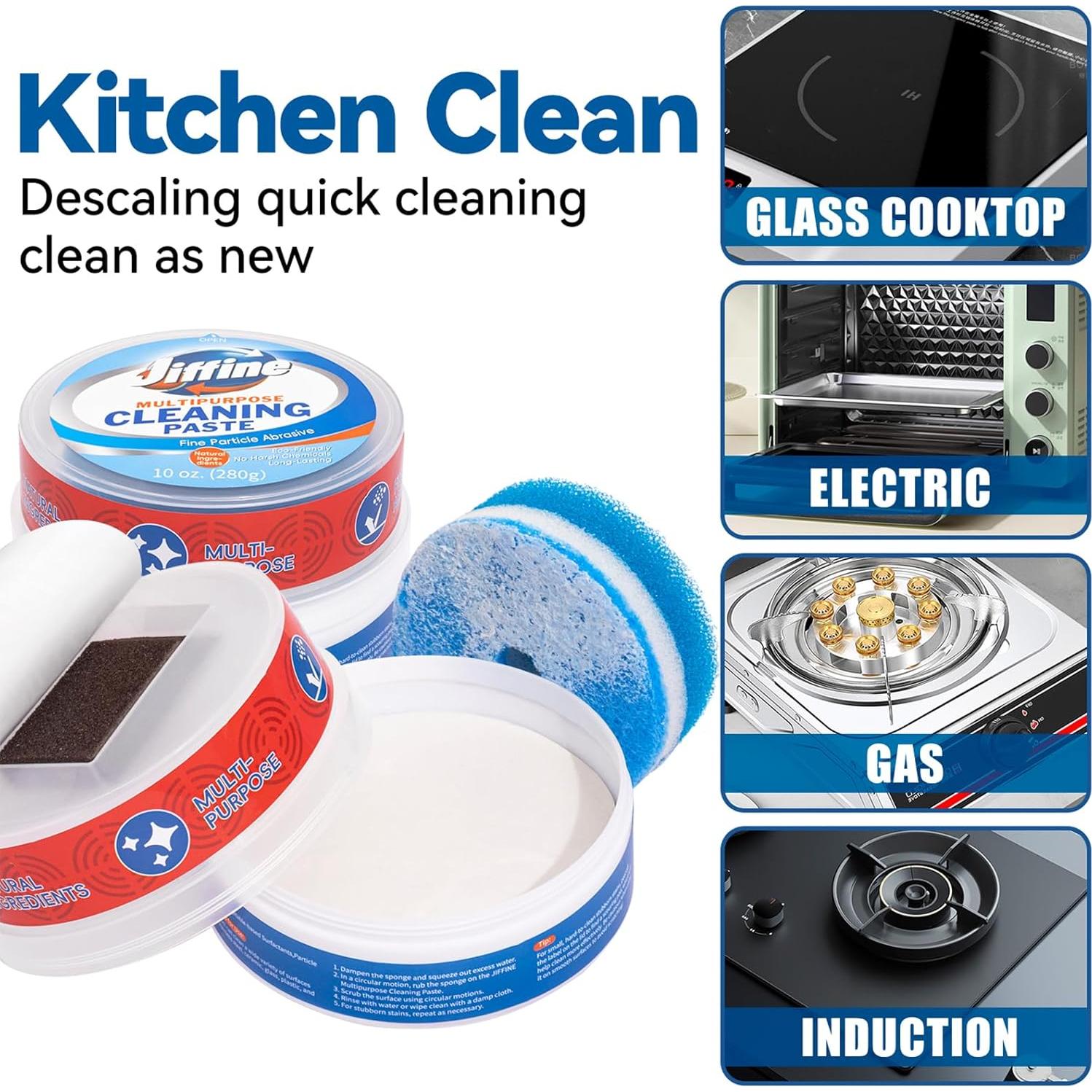 Limpiador de Cocina Jiffine 2 Botellas 283.5 g - Vidrio Brillante