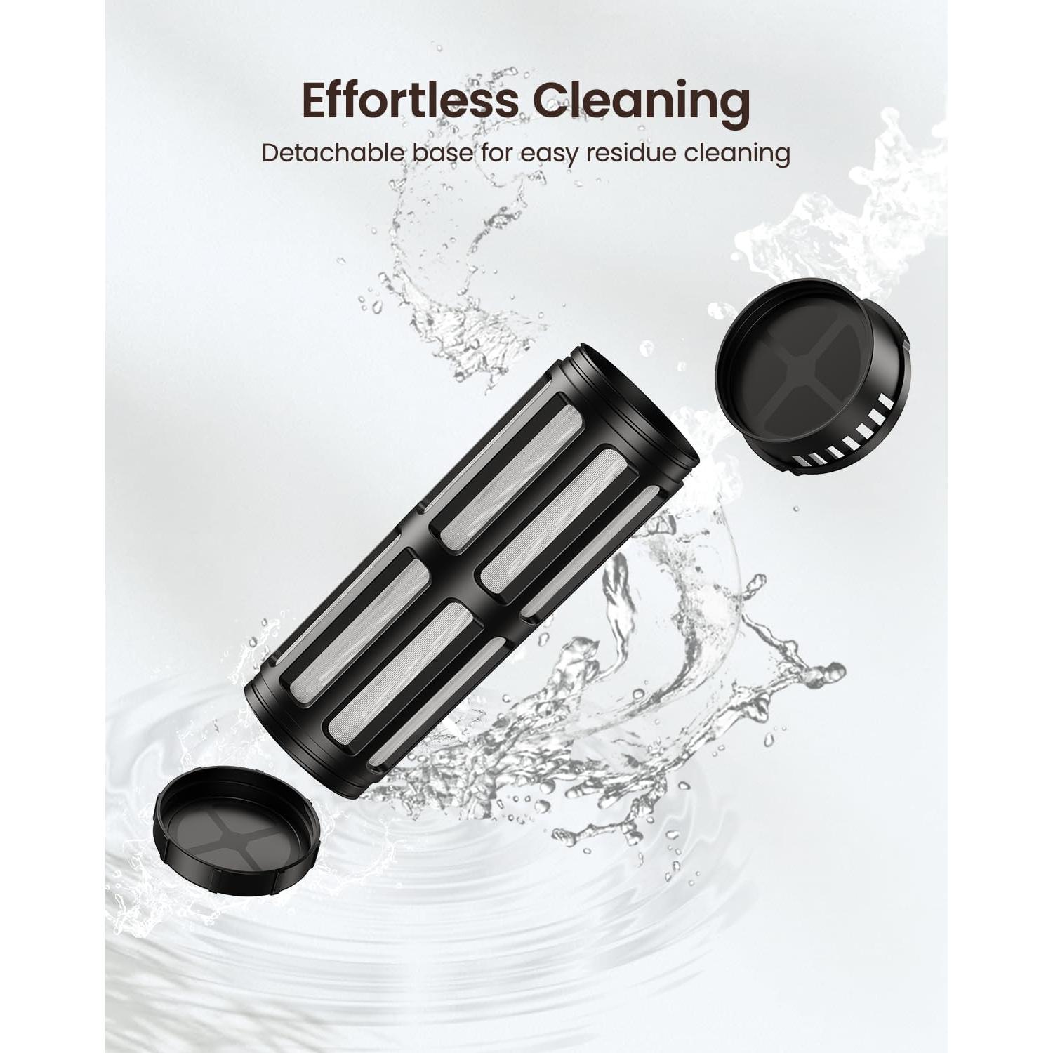 Cafetera Cold Brew Maestri House 40oz Negra con Filtro 350 mallas