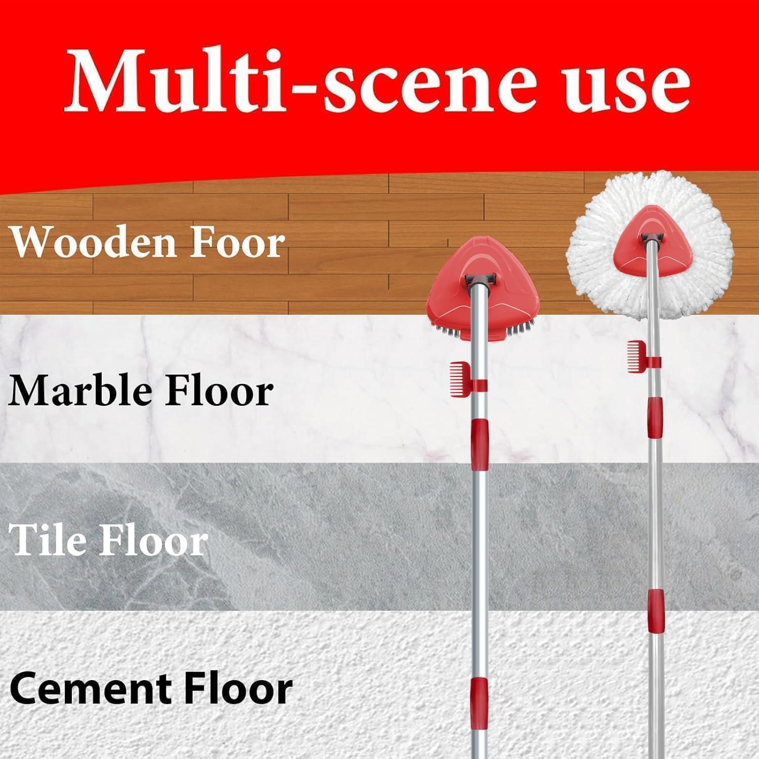 Cabezal de Mopa Giratoria Bublador con 2 Recambios de Microfibra