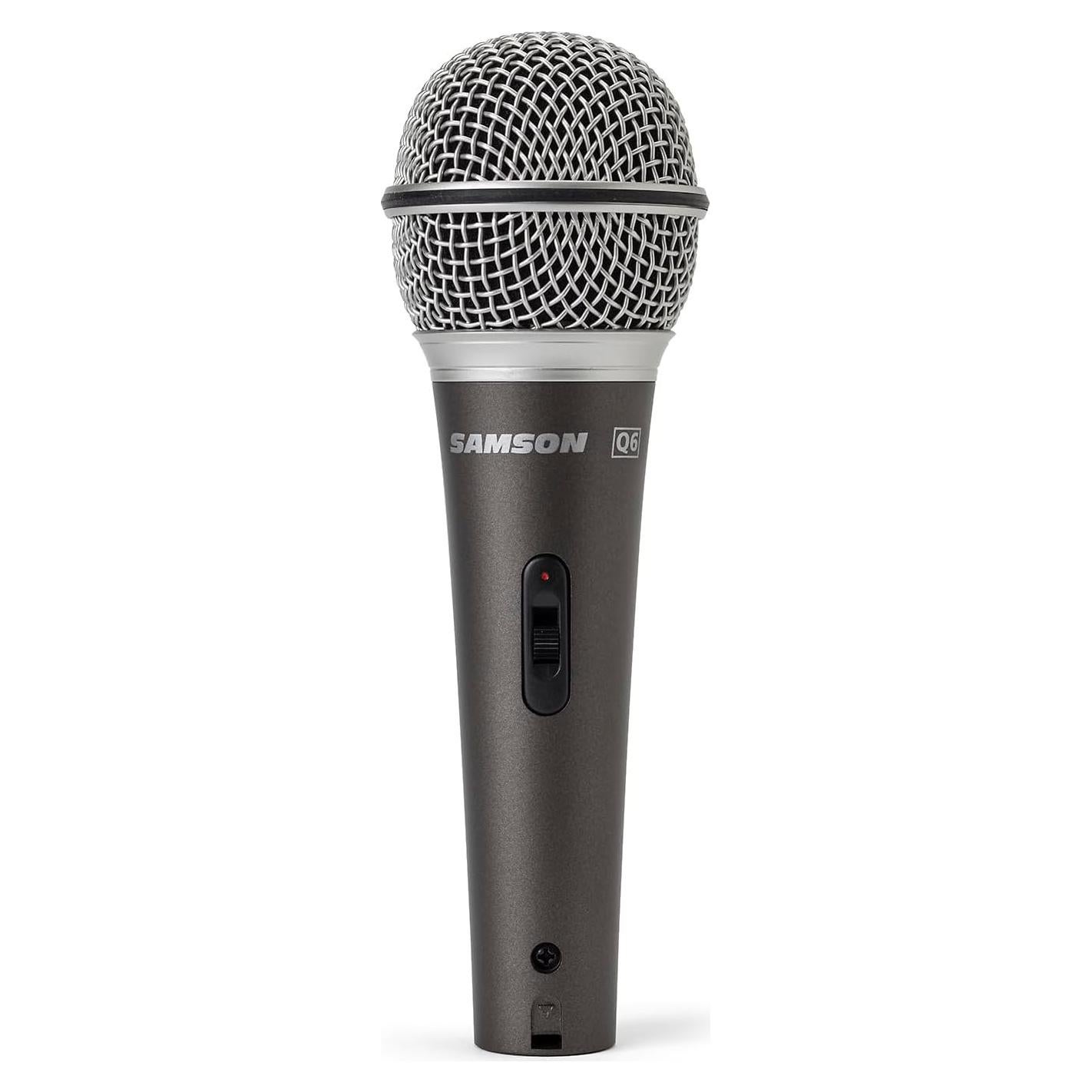 Micrófono Dinámico Samson Q6 Profesional con Accesorios