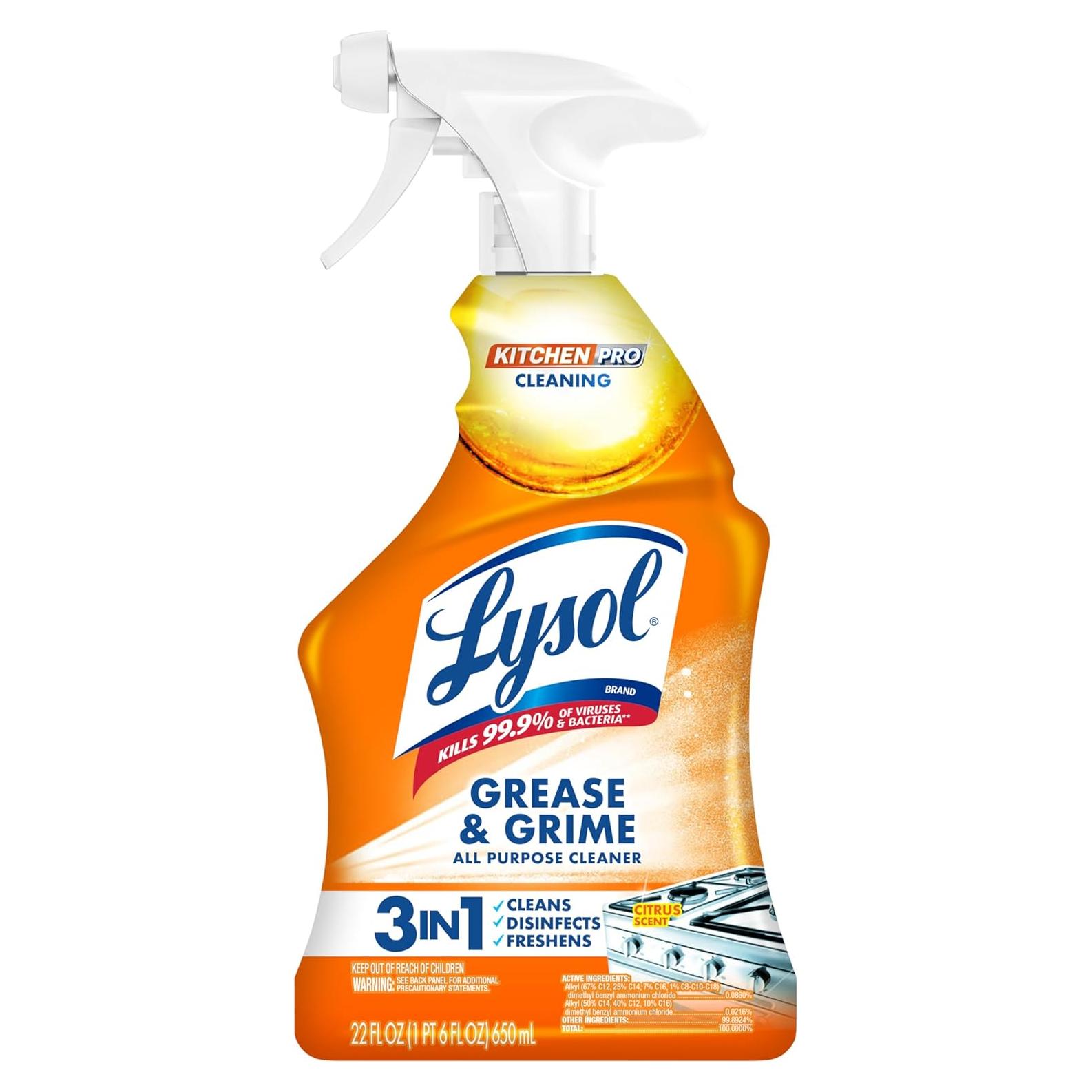 Lysol Pro Limpiador en Spray Antibacteriano 622g - Cocina