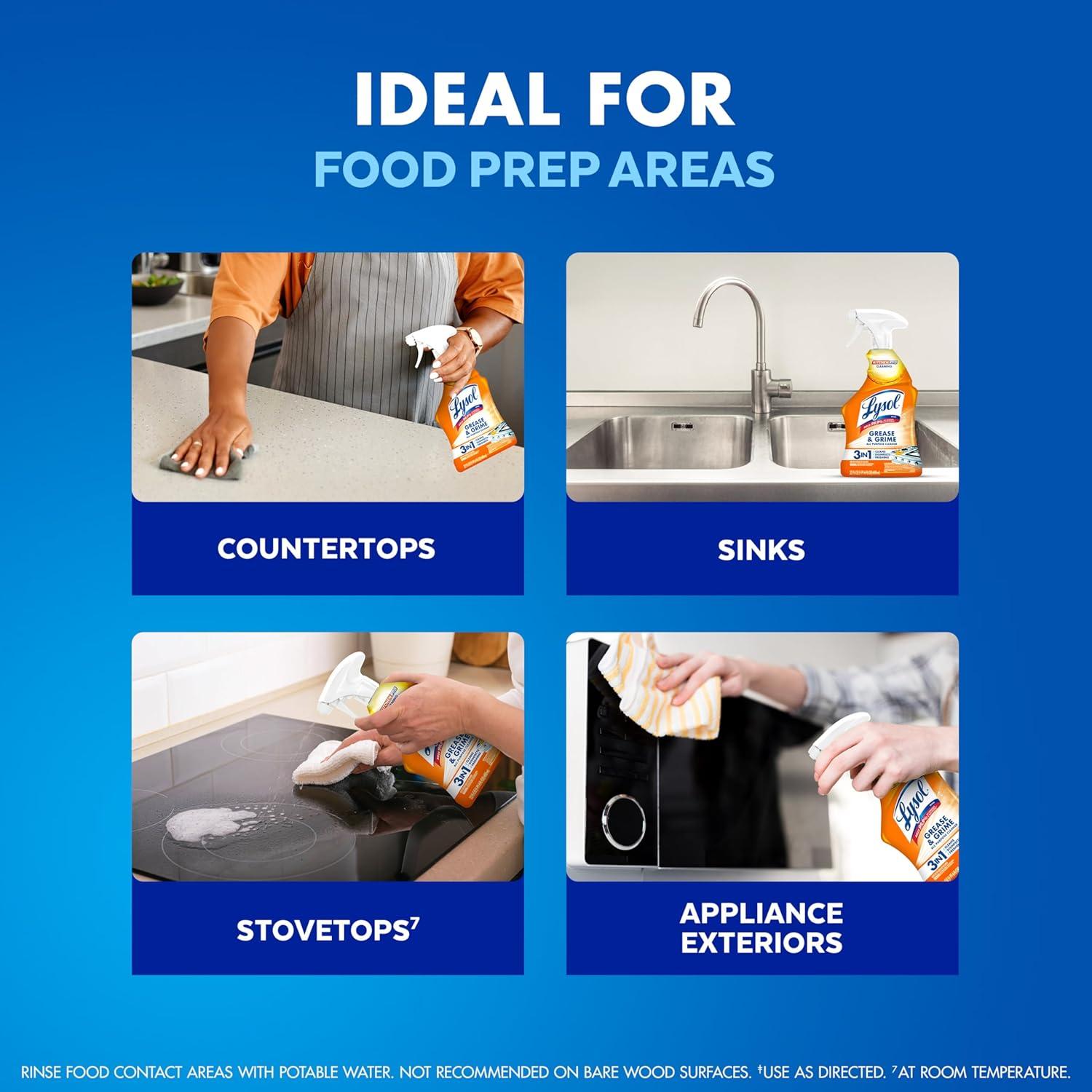 Lysol Pro Limpiador en Spray Antibacteriano 622g - Cocina