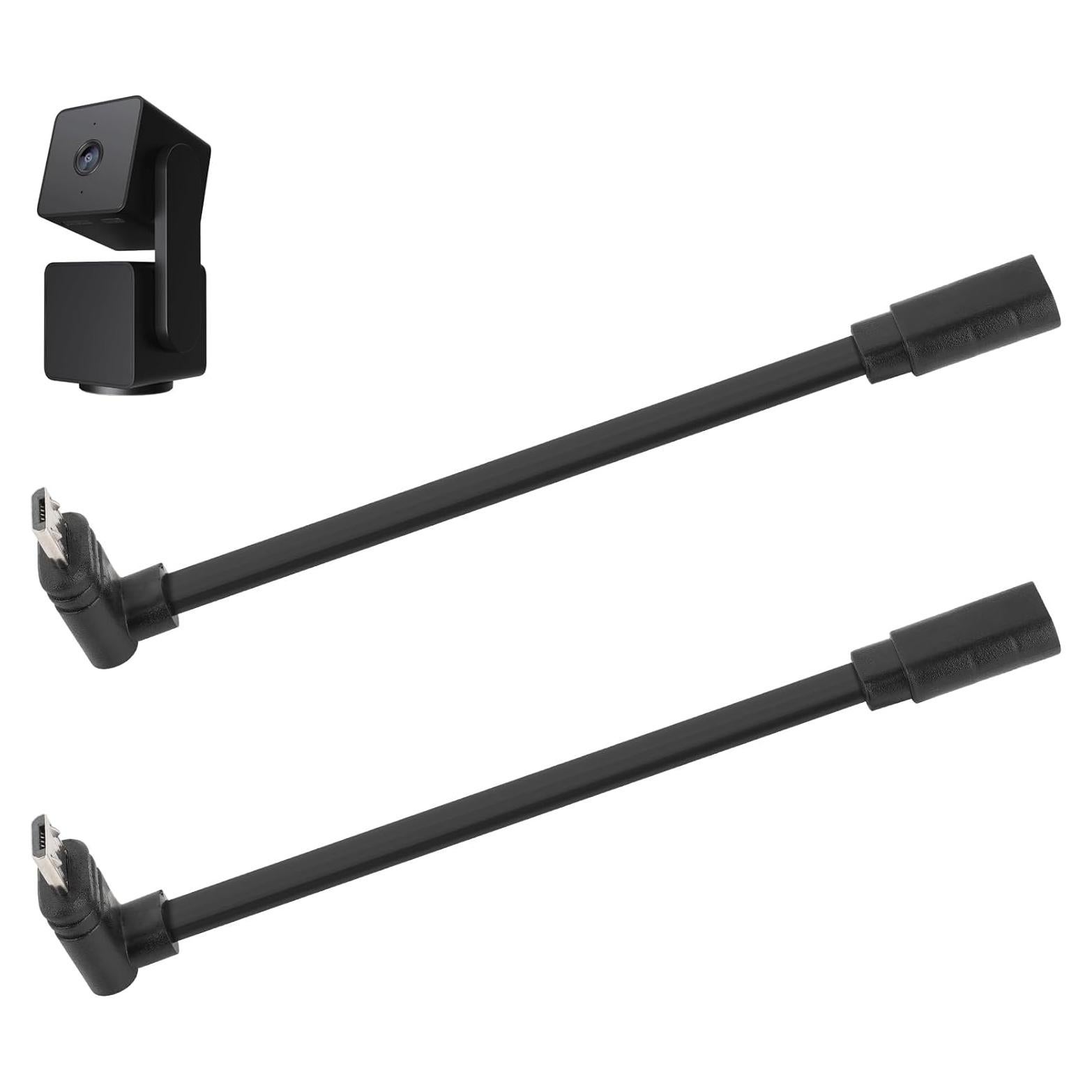 Cable Extensión Micro USB en L Uogw 2 Pack para Wyze Cam