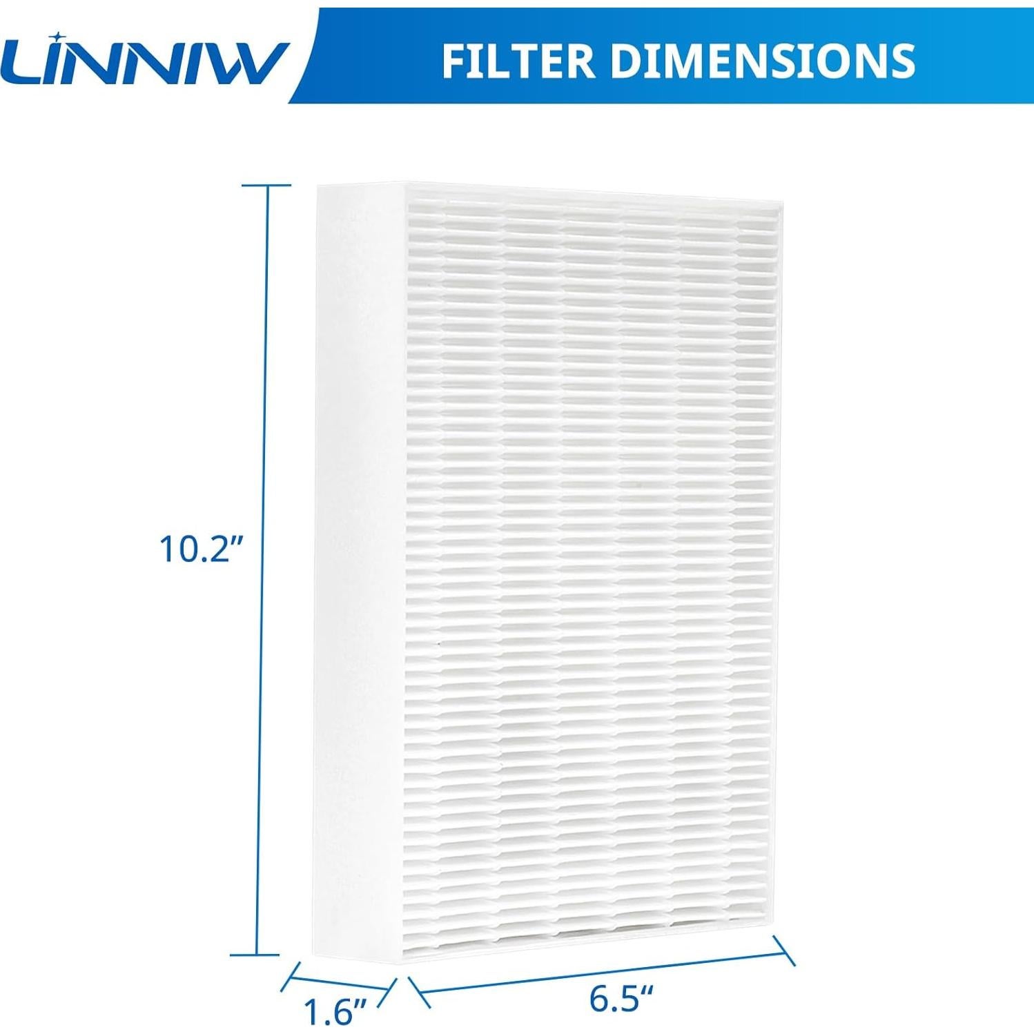 Filtro HEPA LINNIW HPA300 Compatible para Purificadores Honeywell