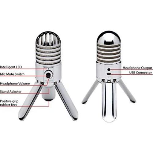 Micrófono Condensador USB Samson Meteor Mic 25mm Cardioide