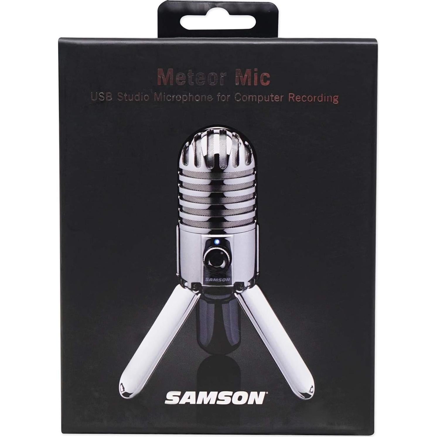 Micrófono Condensador USB Samson Meteor Mic 25mm Cardioide