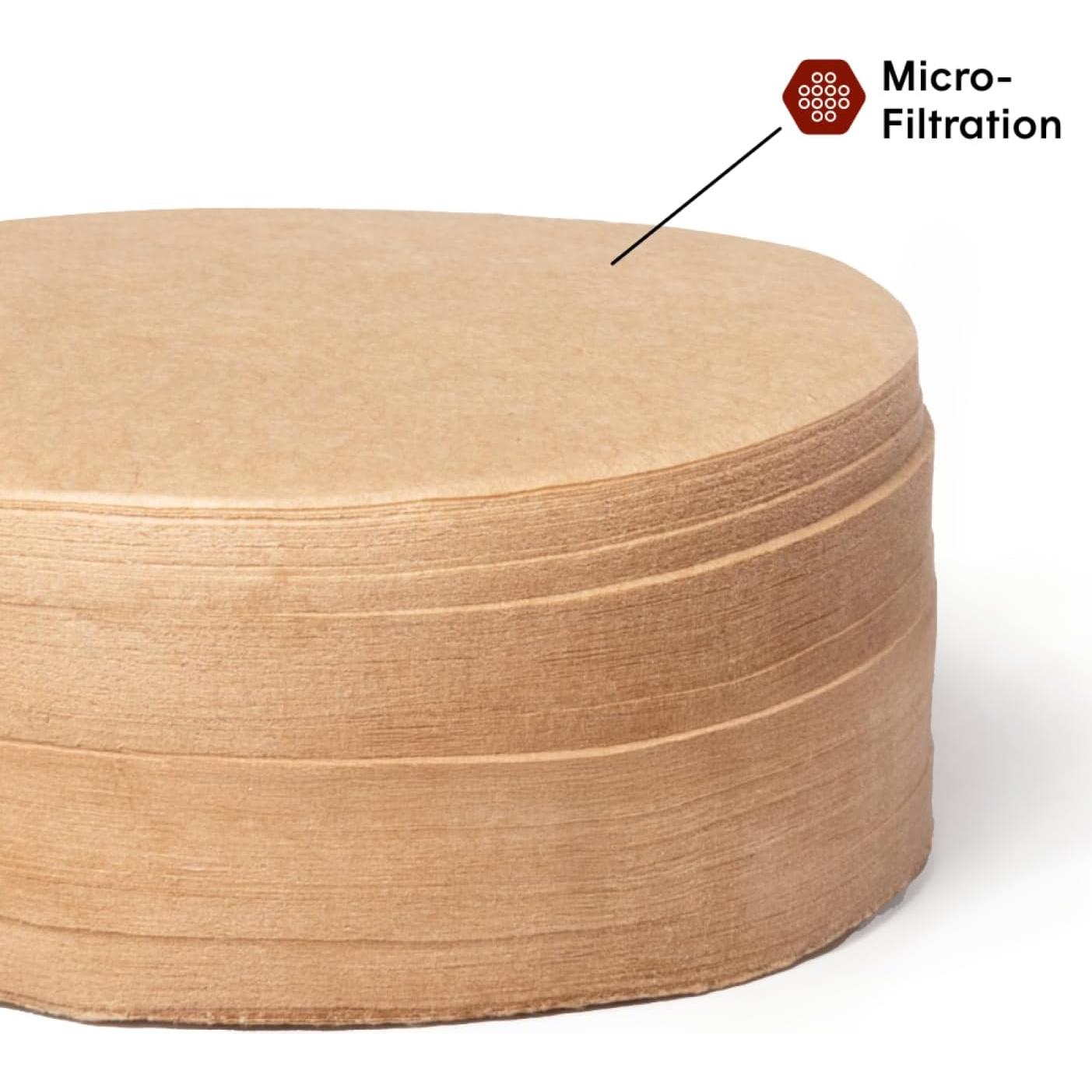 Filtros de café AeroPress XL - 200 unidades compostables