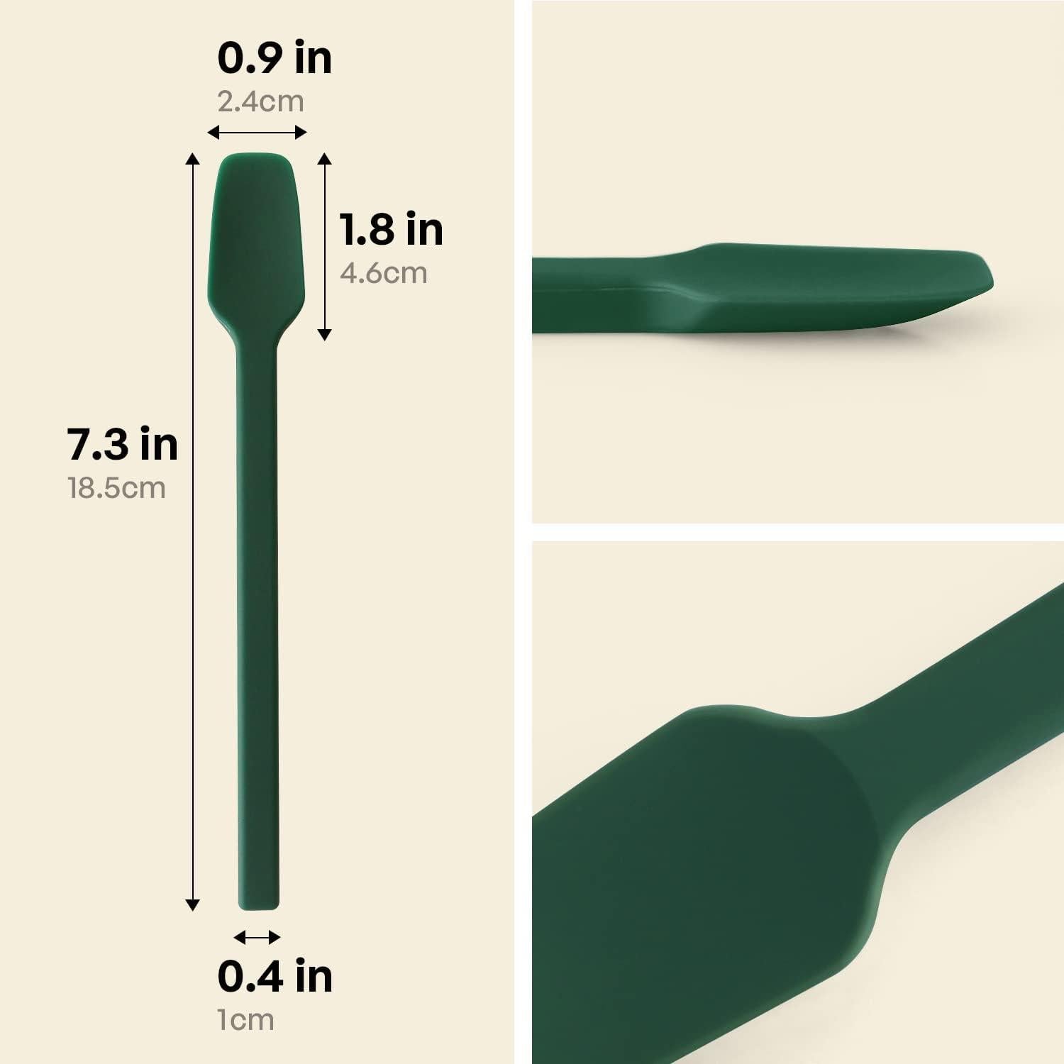 Cucharita de Silicona Carrotez 18.5 cm Verde Profundo