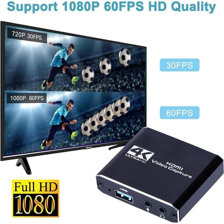 Tarjeta de Captura BUBUCAM 4K HDMI 1080p 60fps para Video