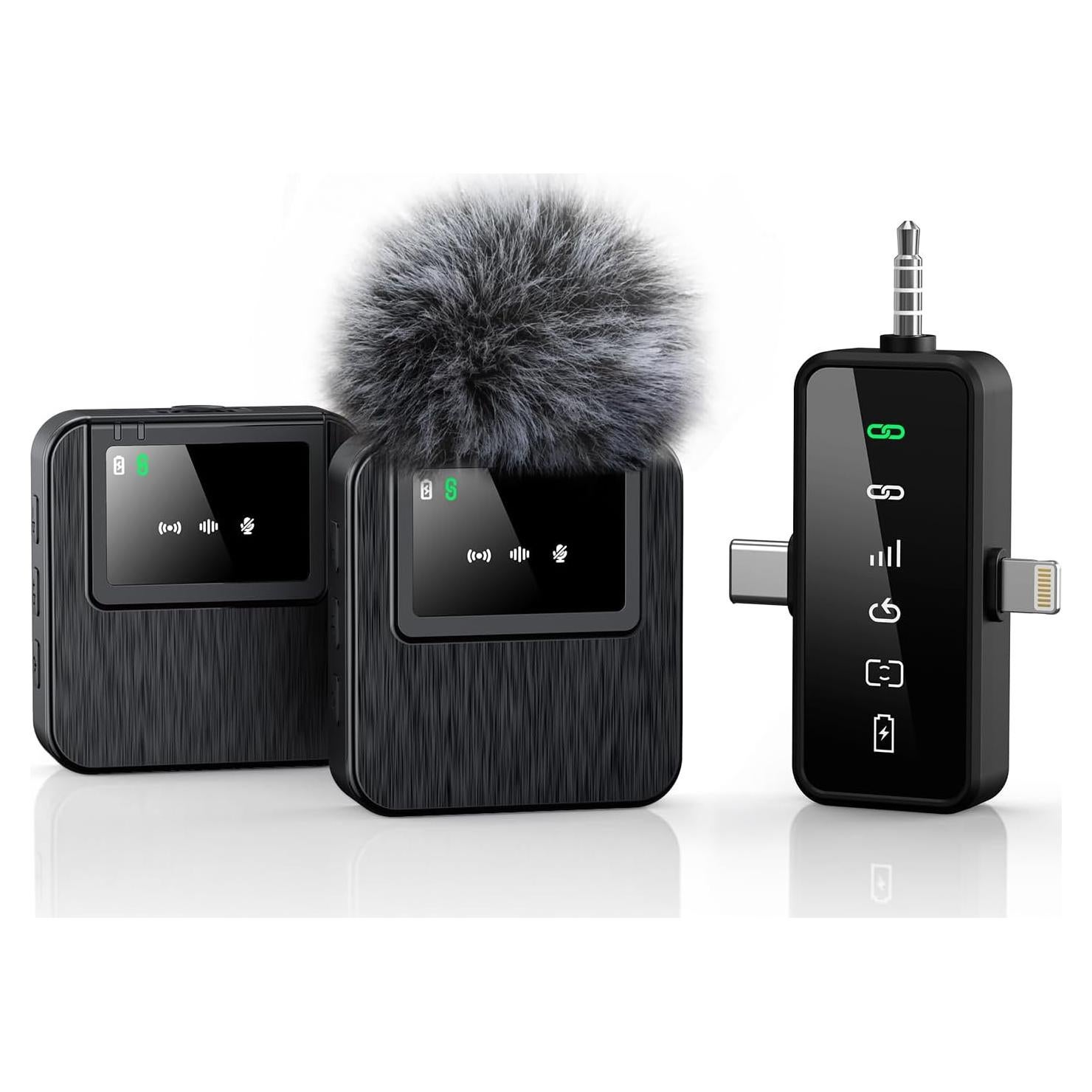 Micrófono Inalámbrico Mini BAILIXIN GT20 - 100m, 20h Batería