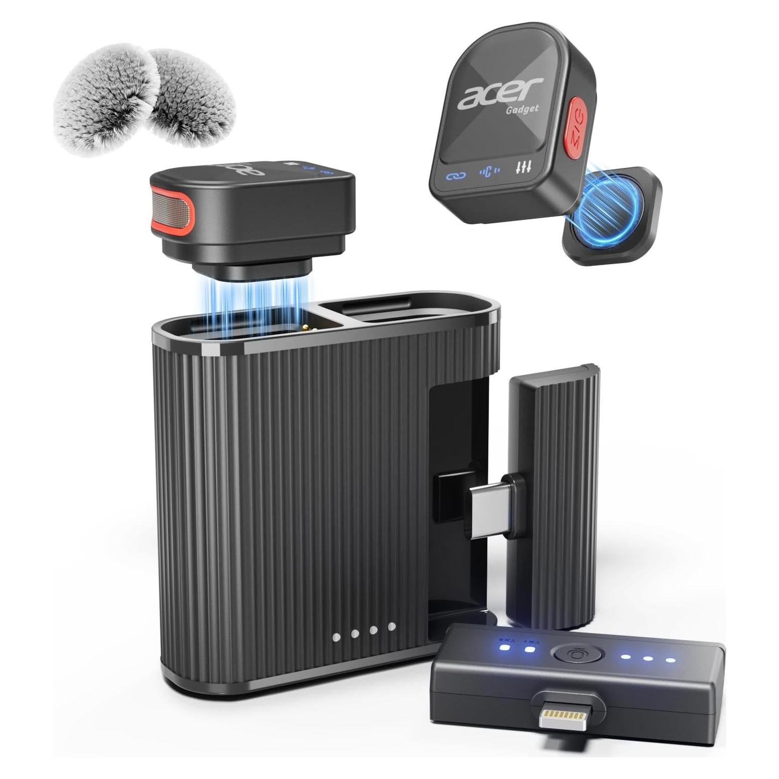 Micrófono Lavalier Inalámbrico Acer H01 para iPhone/Android/PC