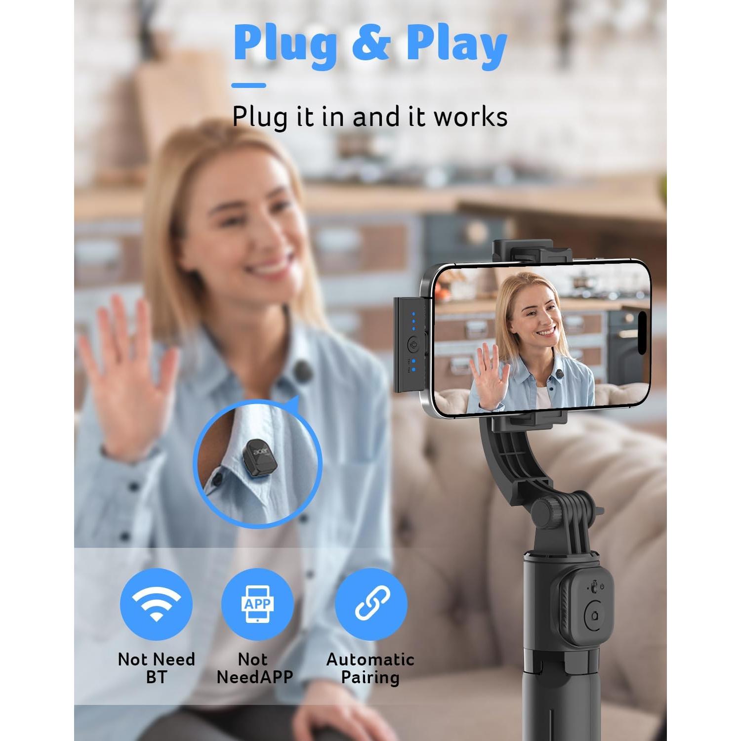 Micrófono Lavalier Inalámbrico Acer H01 para iPhone/Android/PC