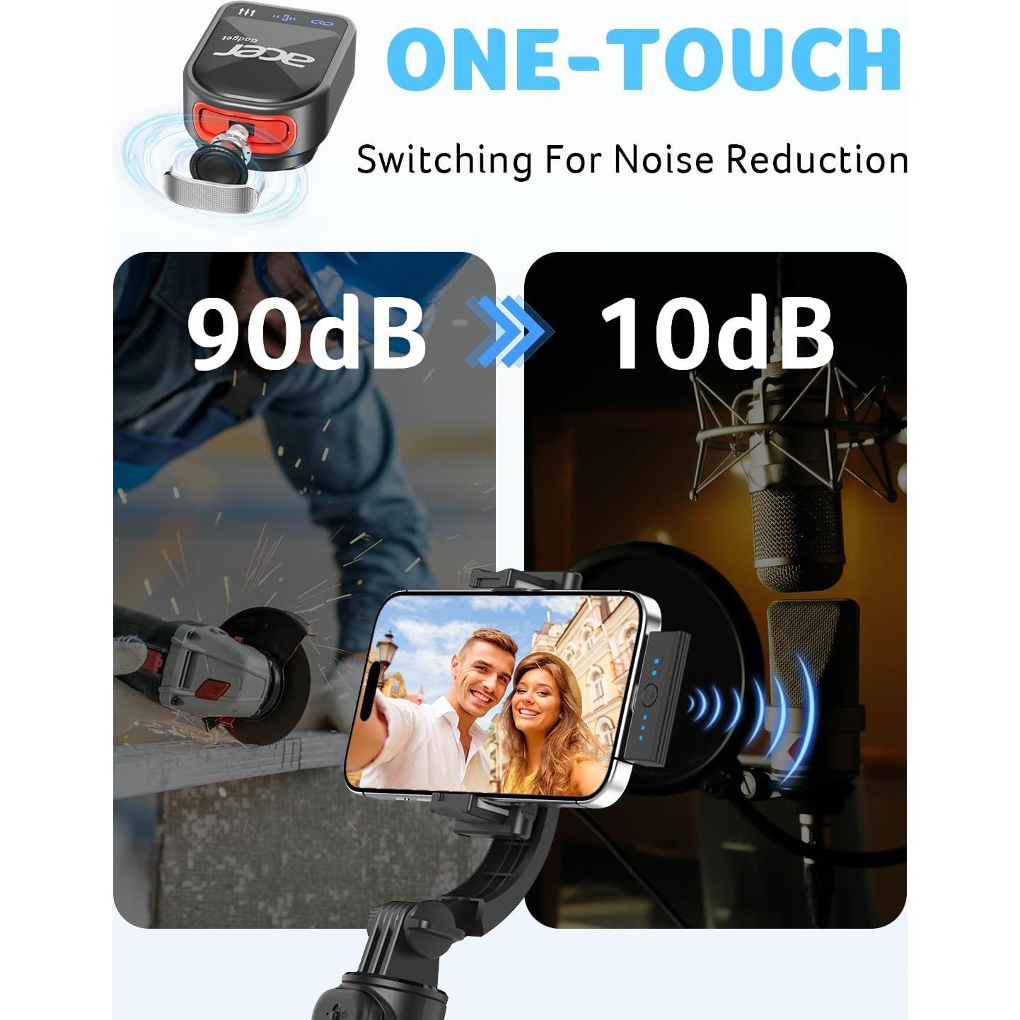 Micrófono Lavalier Inalámbrico Acer H01 para iPhone/Android/PC