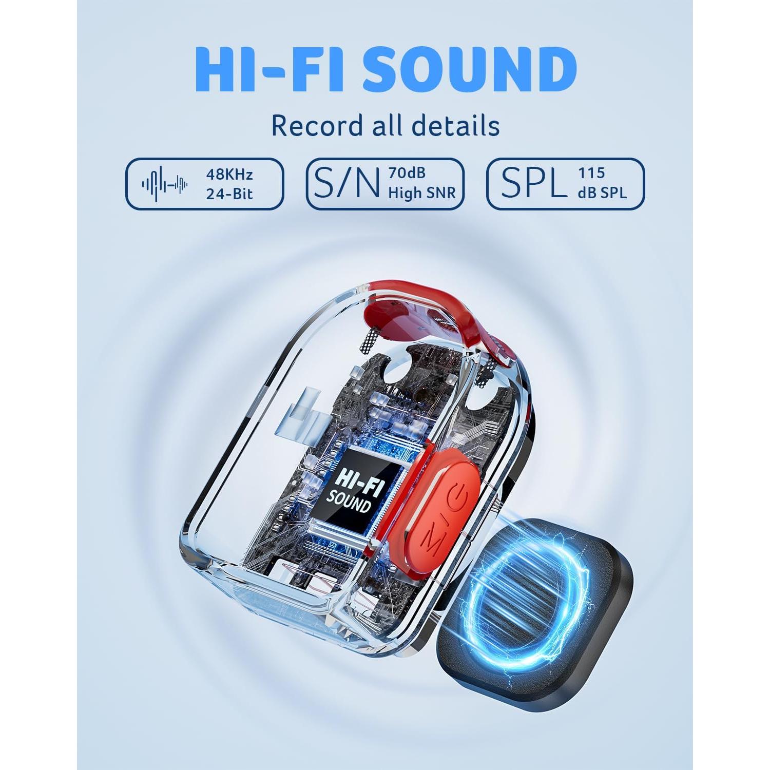 Micrófono Lavalier Inalámbrico Acer H01 para iPhone/Android/PC