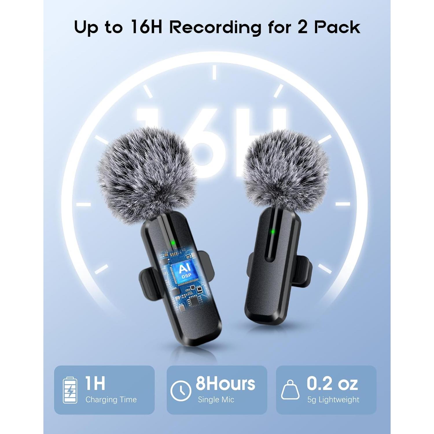 Micrófono Mini Inalámbrico ZOPPLM WM189 para iPhone y Android