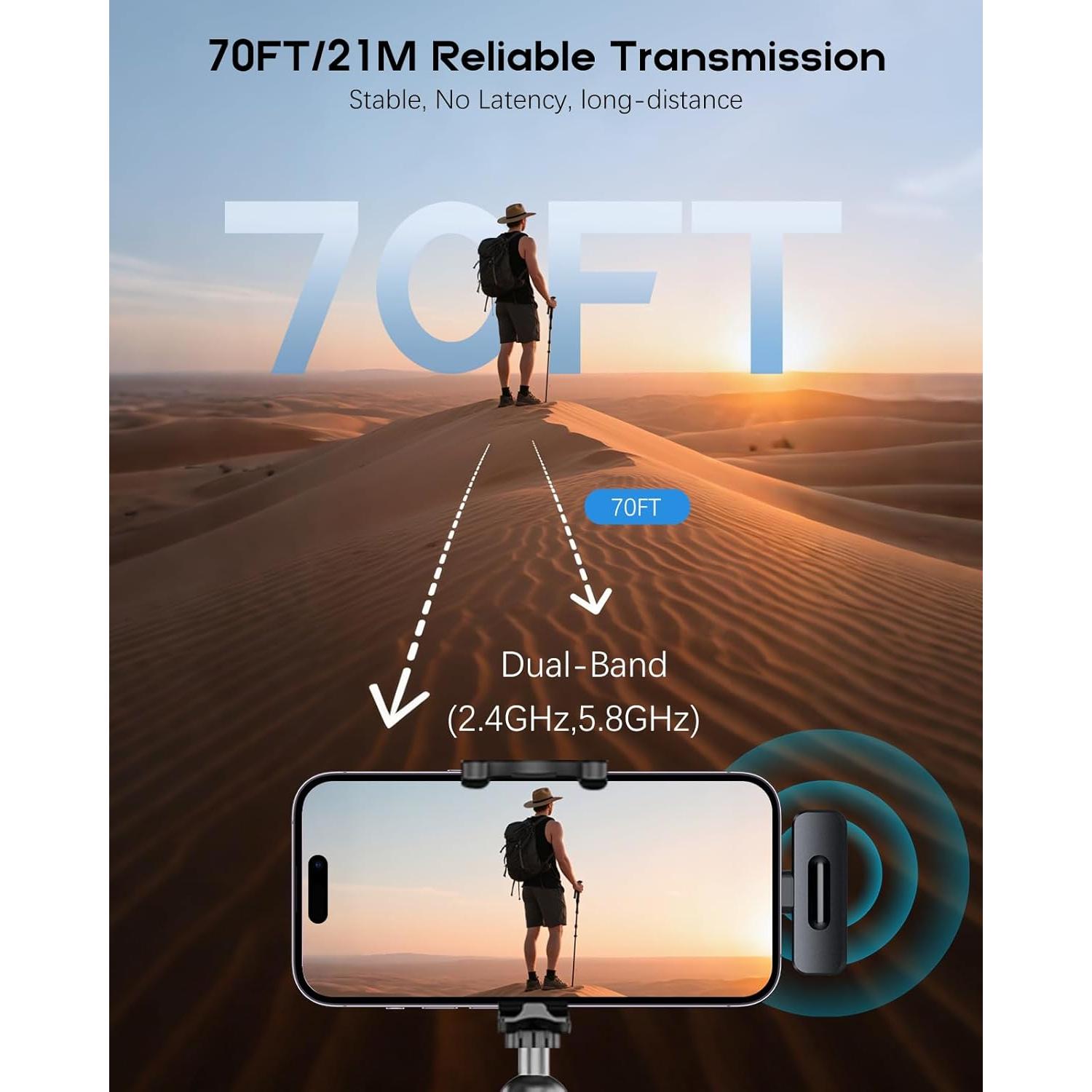 Micrófono Mini Inalámbrico ZOPPLM WM189 para iPhone y Android