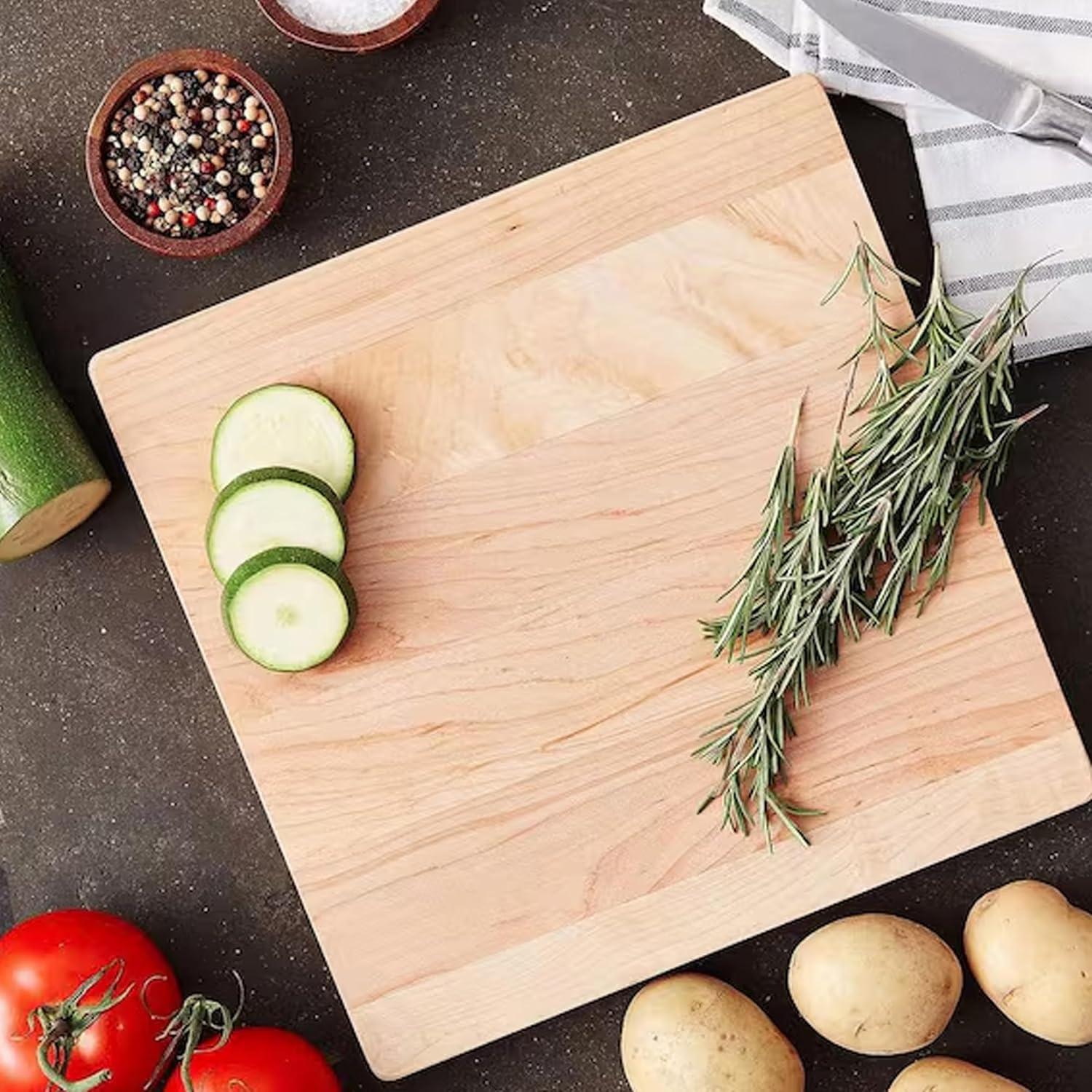 Tabla de Cortar Cuadrada John Boos de Arce 25.4cm Reversible