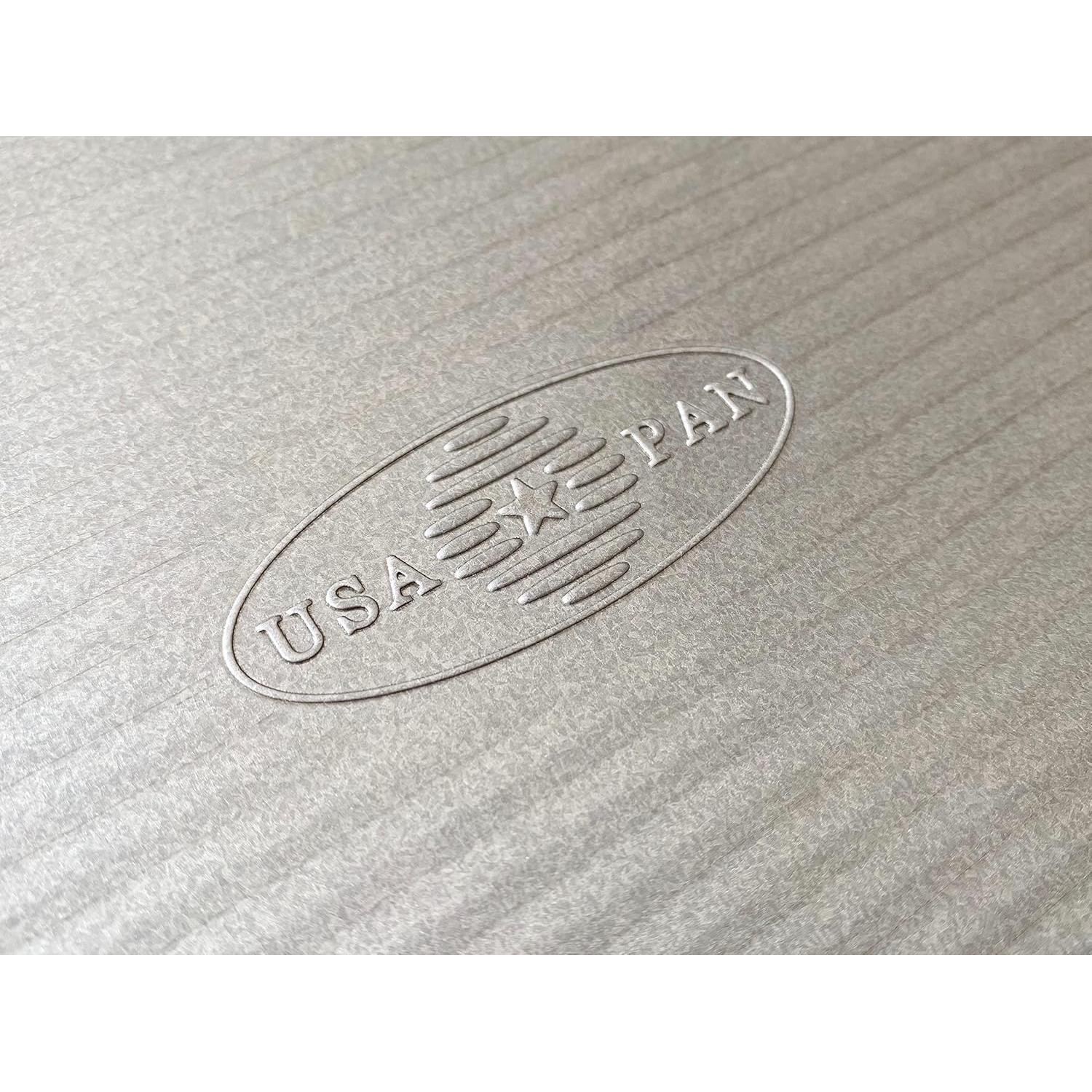 Juego de 2 Bandejas para Hornear USA Pan Acero Aluminizado