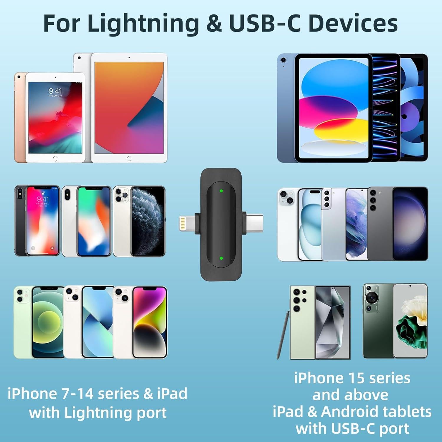 Micrófono Lavalier Inalámbrico TXTUNE K20 para iPhone y Android