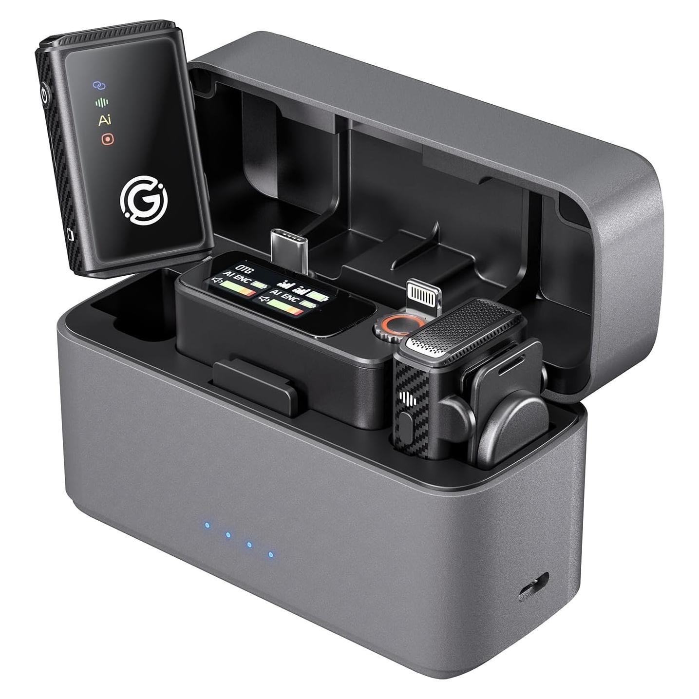 Micrófono Inalámbrico Gamiity M15 con Cancelación de Ruido AI