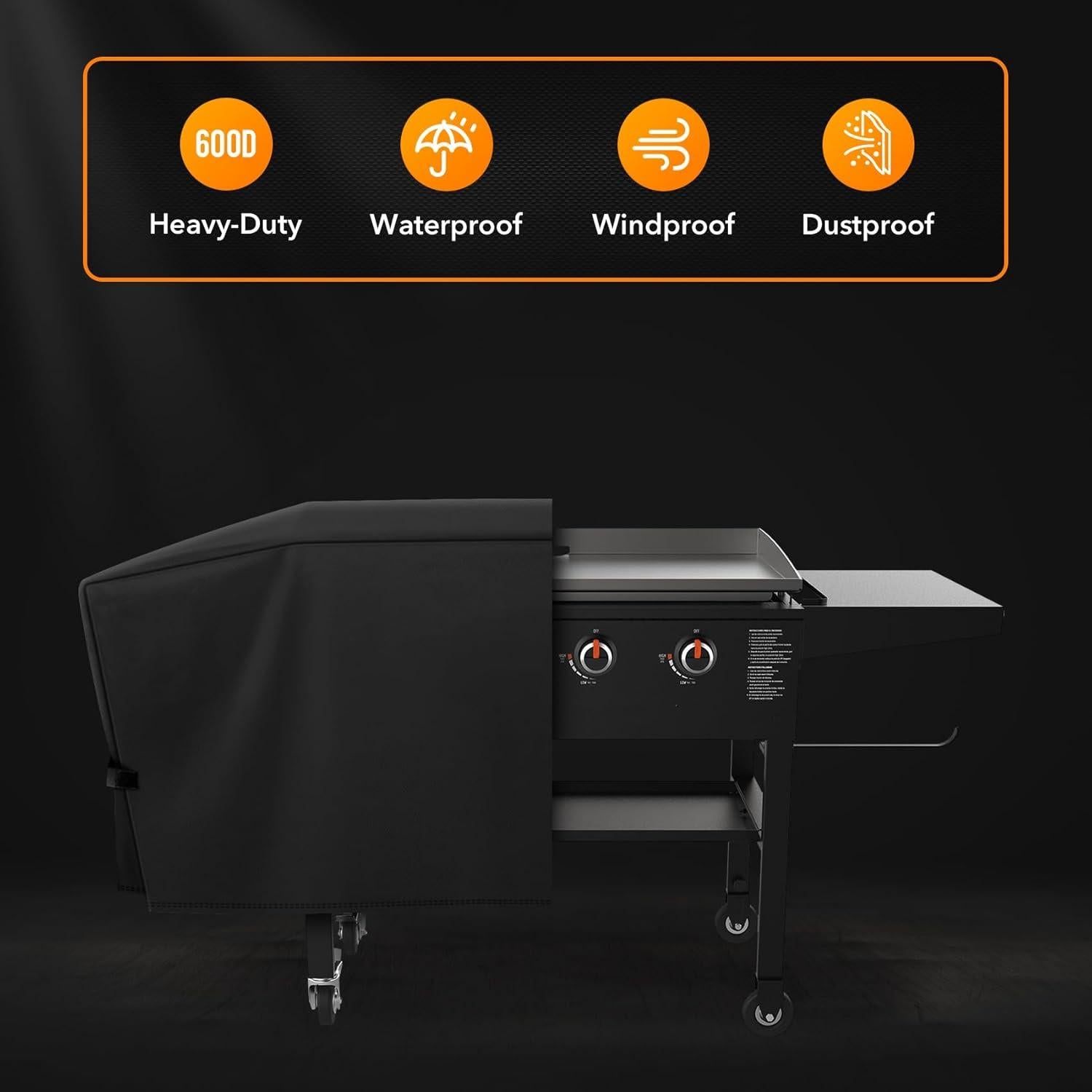 Cubierta de Parrilla ZBXFCSH 170x57x66 cm Impermeable 4 Quemadores