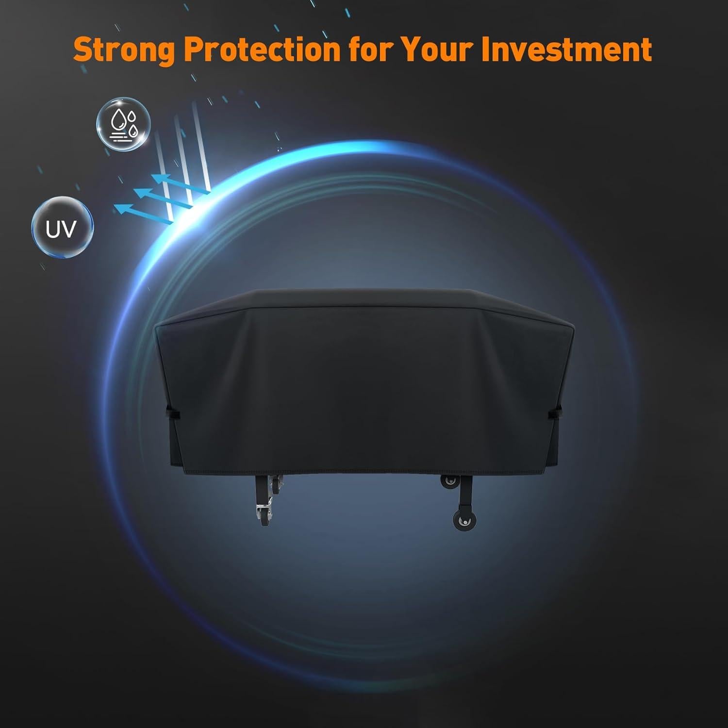 Cubierta de Parrilla ZBXFCSH 170x57x66 cm Impermeable 4 Quemadores