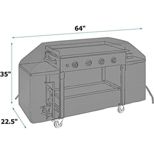 Cubierta de Parrilla ZBXFCSH 170x57x66 cm Impermeable 4 Quemadores