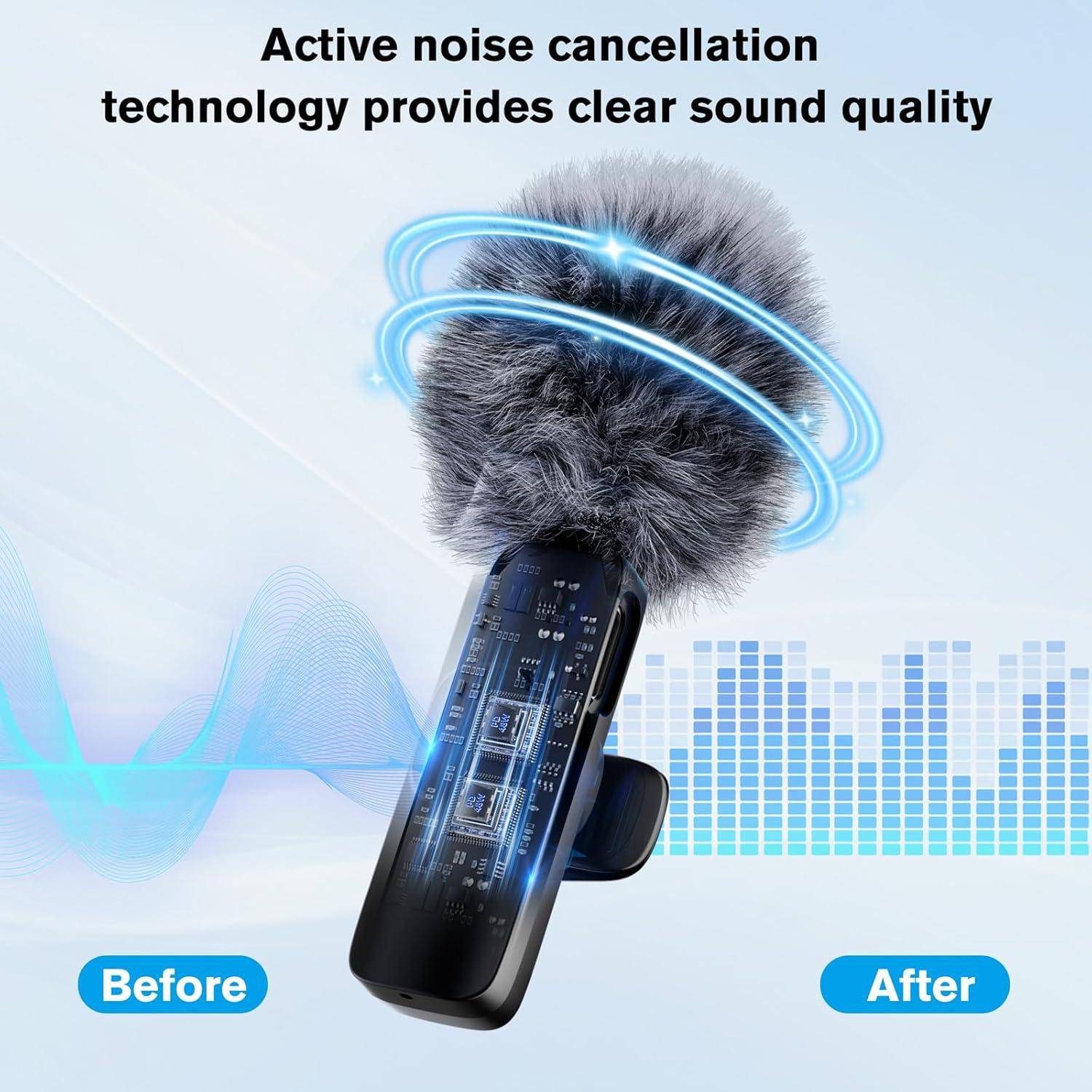 Micrófono Inalámbrico Lavalier Voijump para iPhone y Android