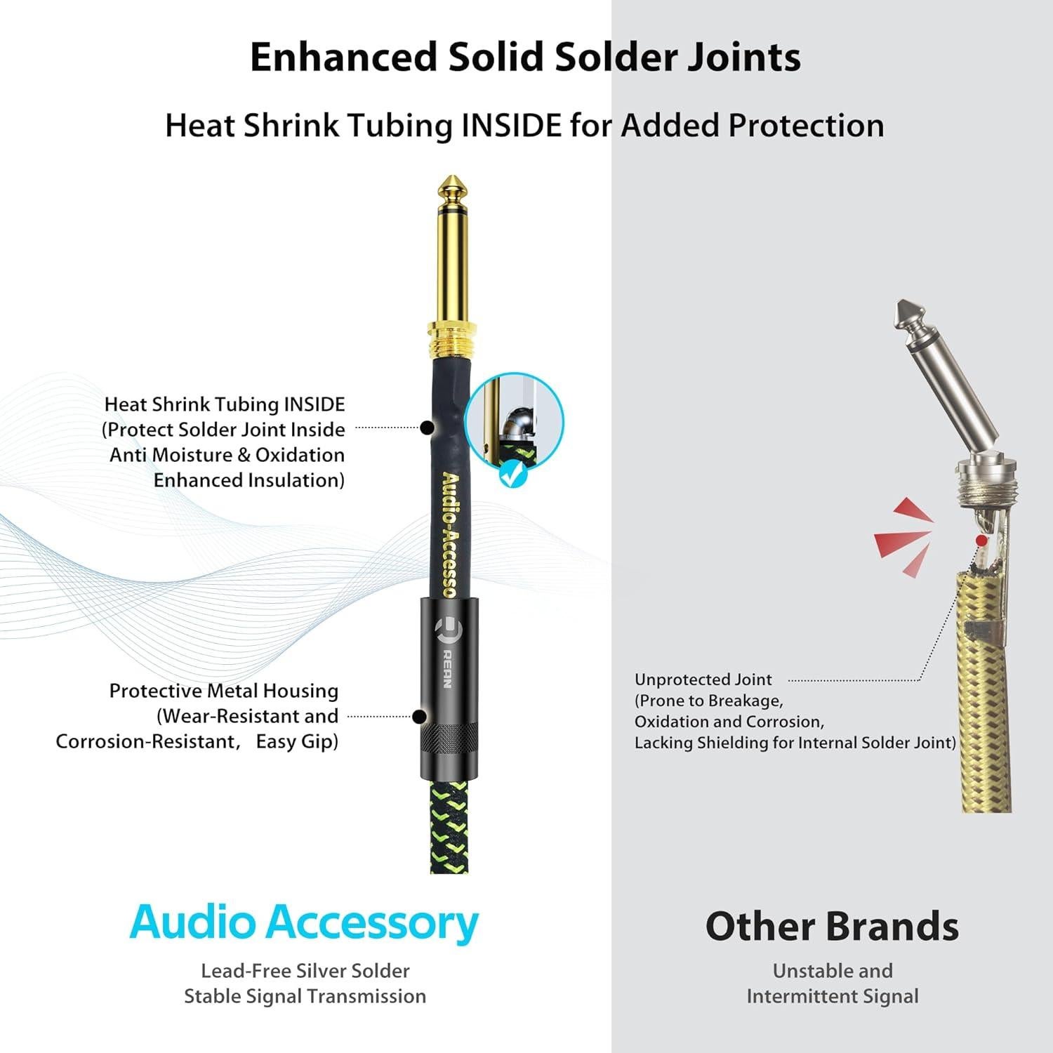 Cable de guitarra Pro Series 3 m con brazo de boom AA AUDIO ACCESSORY