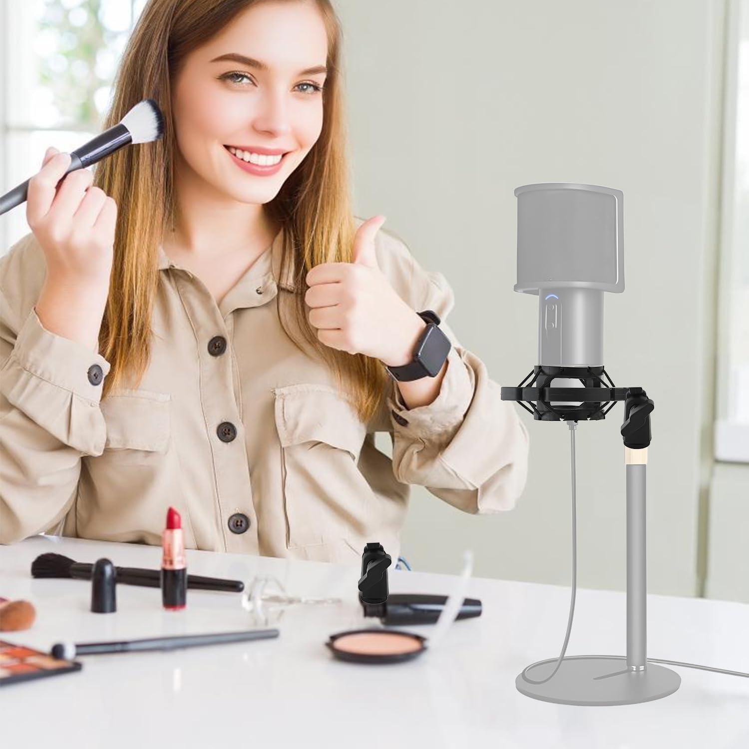 Soporte de micrófono ajustable Tissting con amortiguación 16.5cm