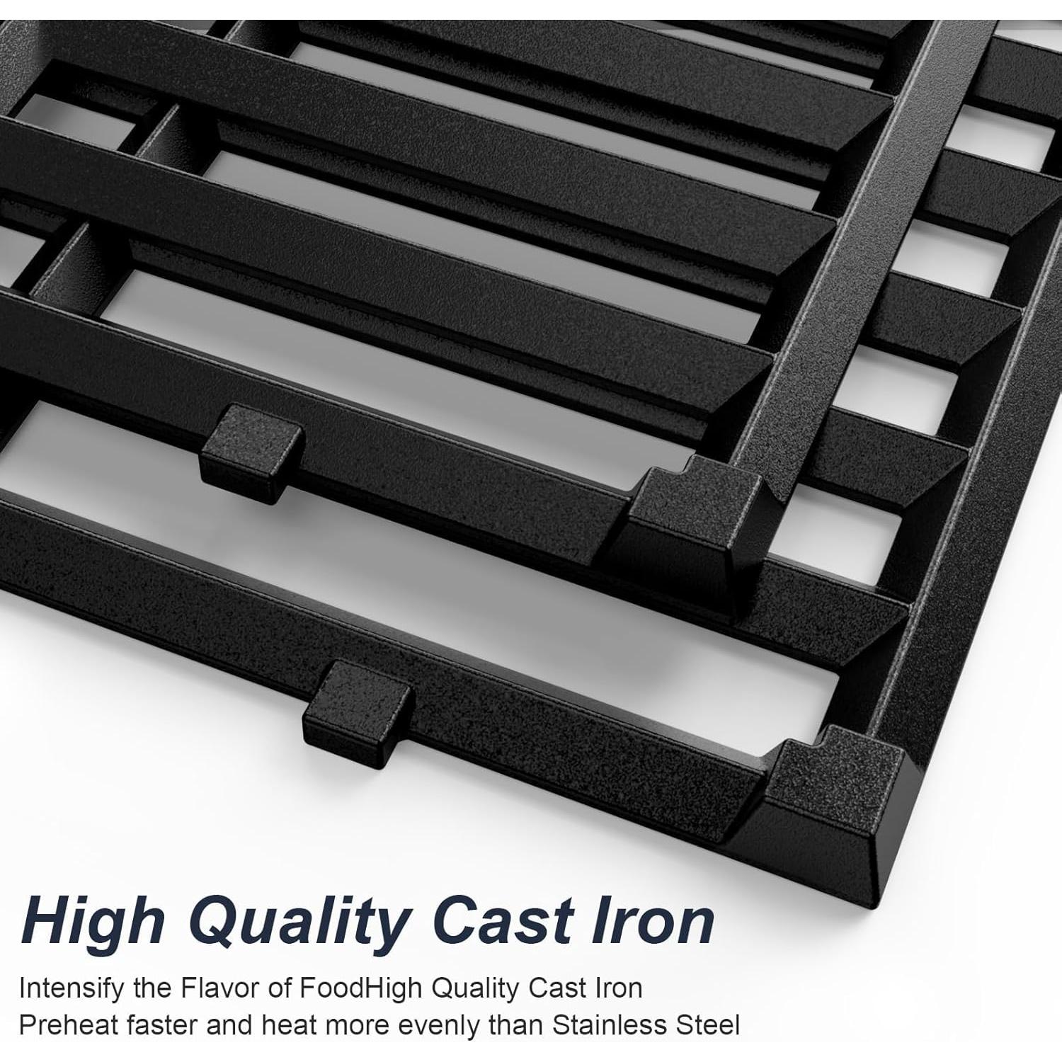 Rejillas de Parrilla Uniflasy 7637 para Weber Spirit E210, 2 Piezas