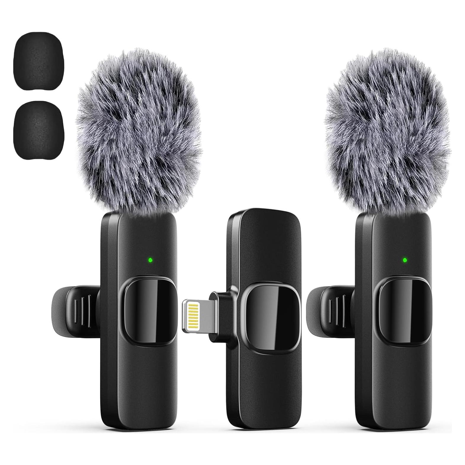 Micrófono Lavalier Inalámbrico LIZHUZHONG K9 para iPhone - 24H Batería