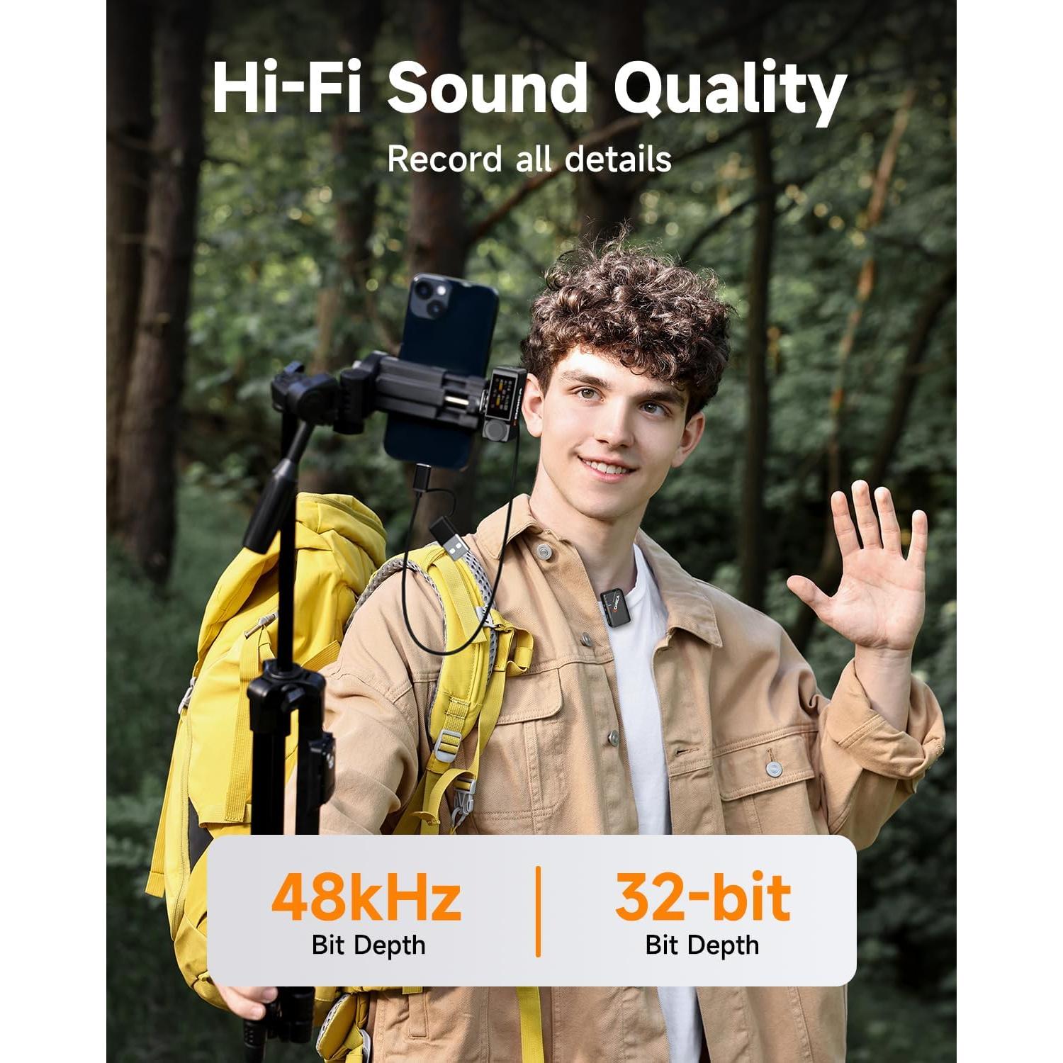 Micrófono Lavalier Inalámbrico Comica BooMax 48kHz 32-bit