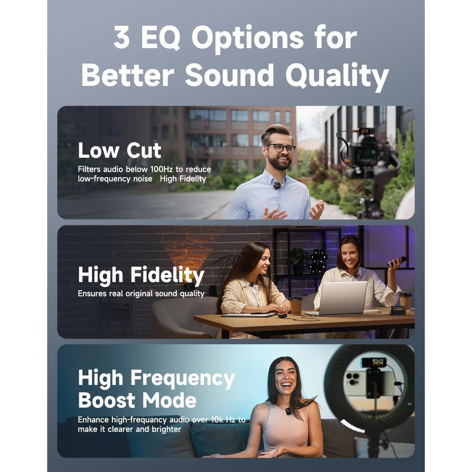 Micrófono Lavalier Inalámbrico Comica BooMax 48kHz 32-bit