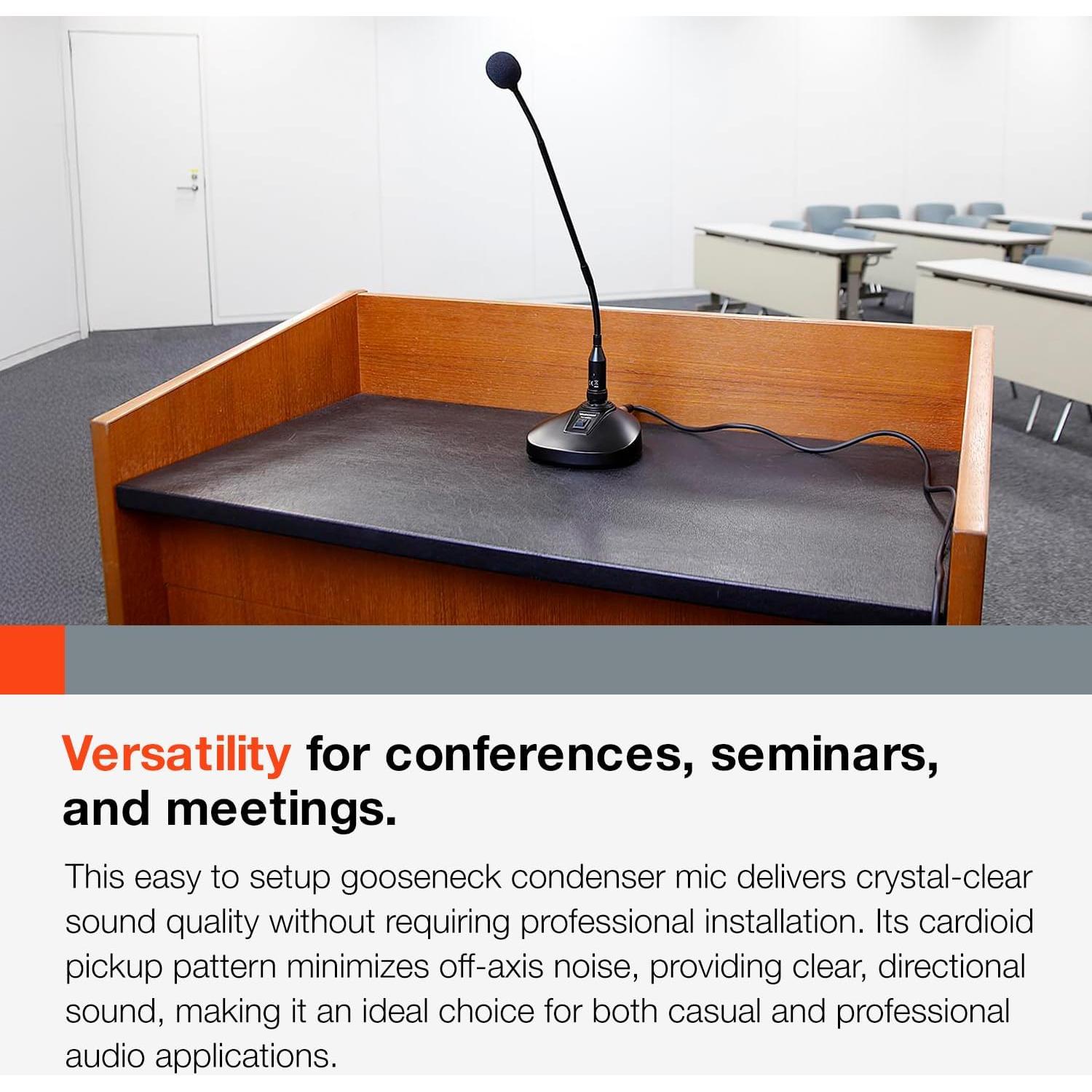 Micrófono de condensador Tascam TM-95GN cuello de ganso