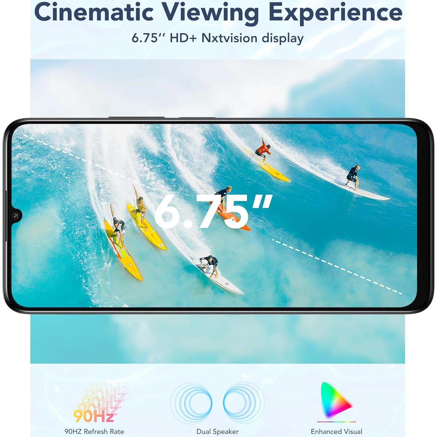 TCL 40XL 2023 Teléfono Celular 6GB + 256GB, Pantalla 17.15cm, AI 50MP