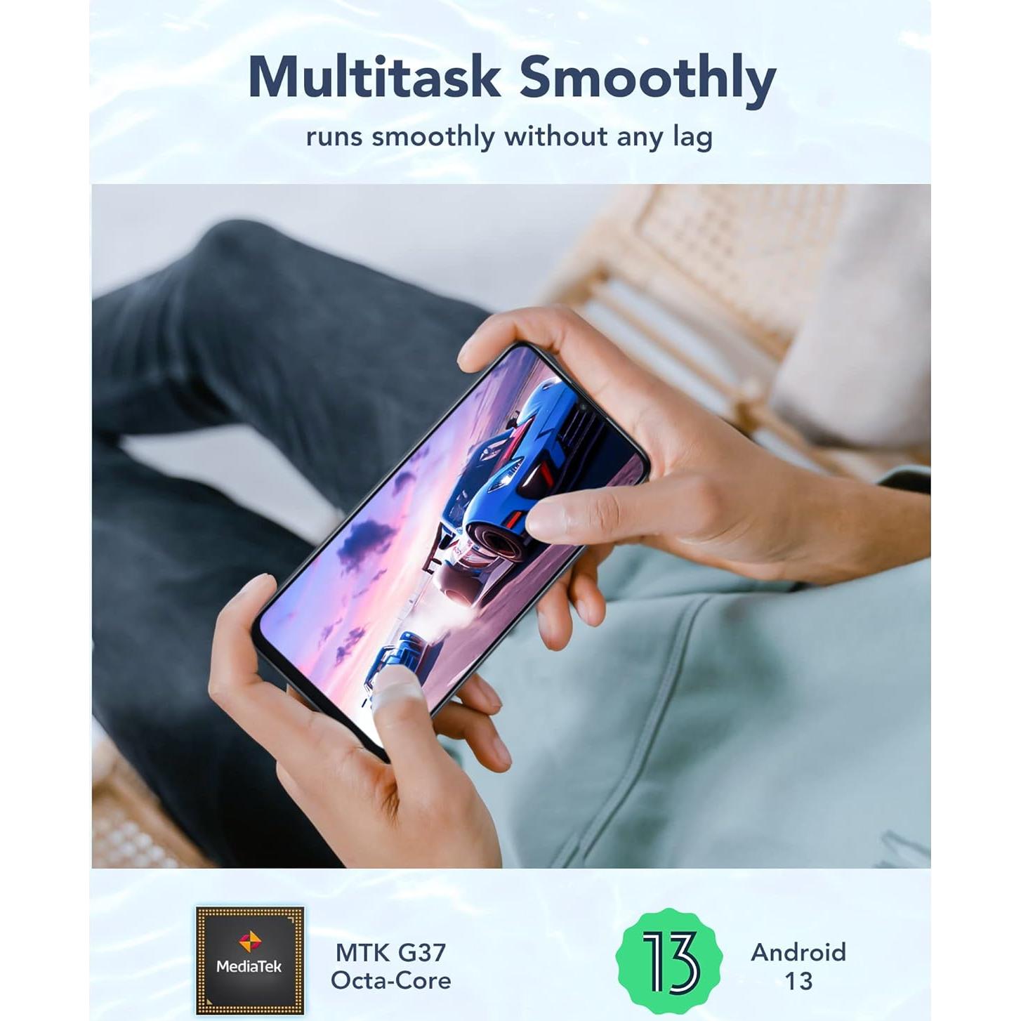 TCL 40XL 2023 Teléfono Celular 6GB + 256GB, Pantalla 17.15cm, AI 50MP