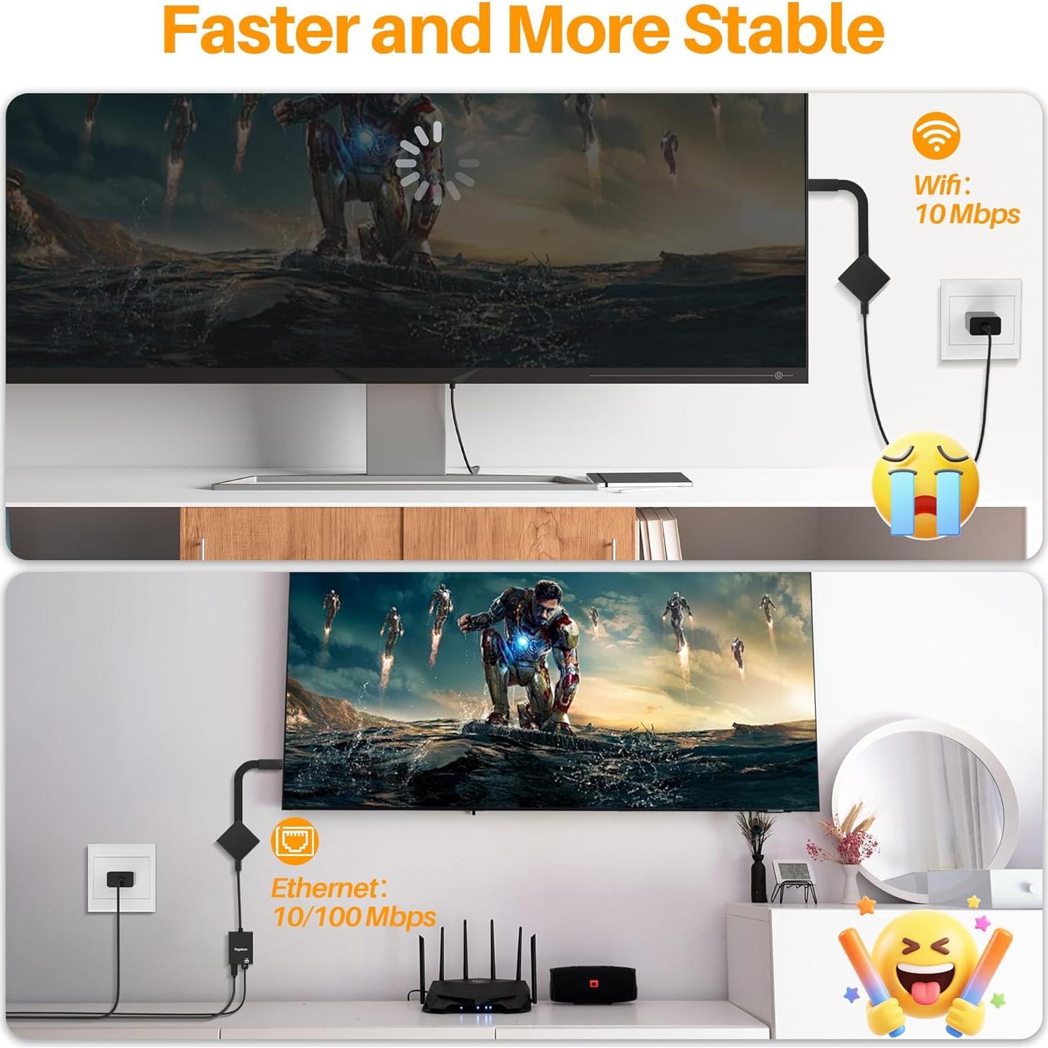 Adaptador Ethernet Micro USB a RJ45 Pagaloce 100Mbps