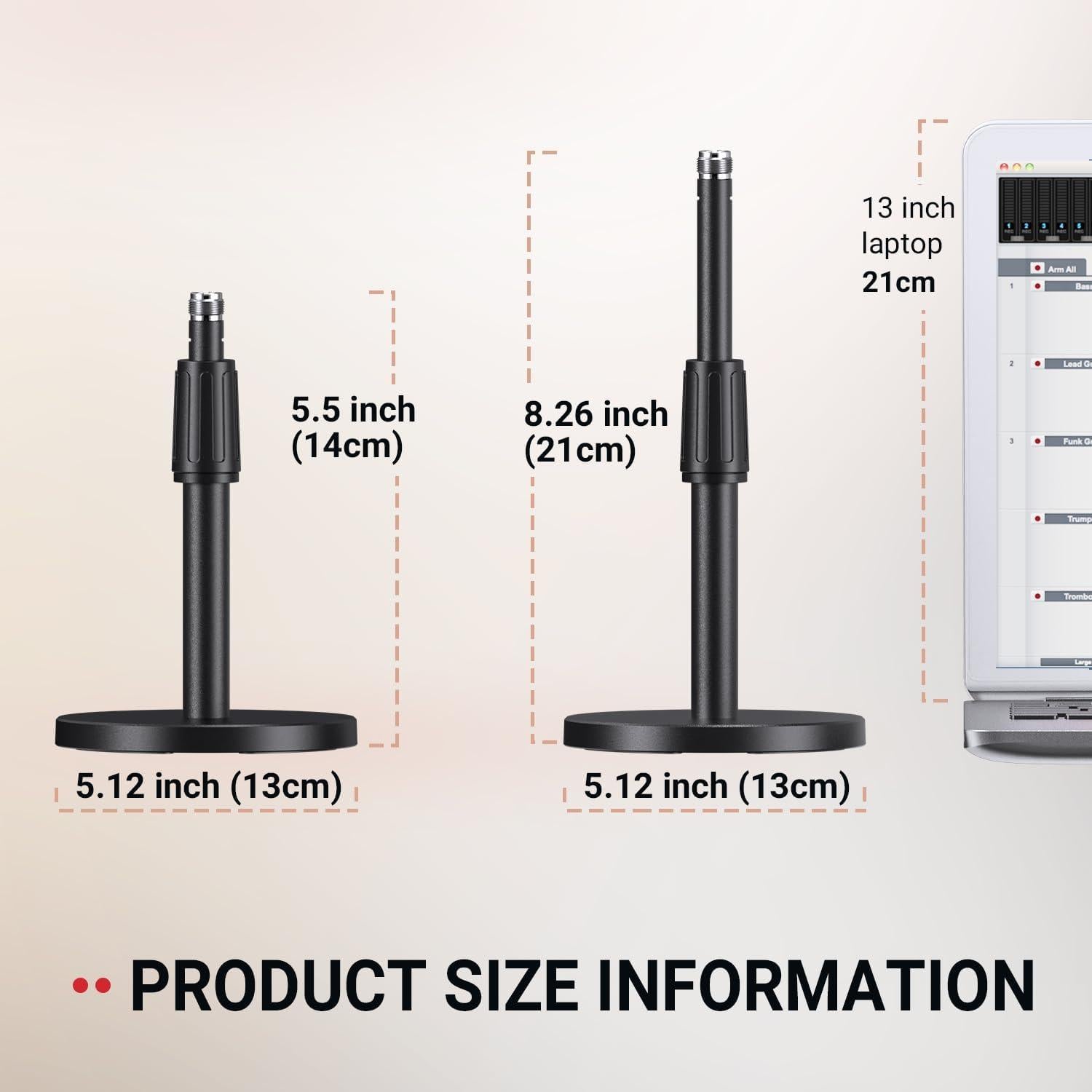Soporte de Micrófono de Escritorio FIFINE BS1 Ajustable Metal