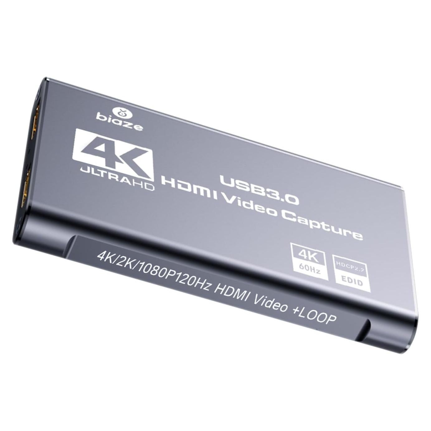 Tarjeta de Captura HDMI 4K Biaze USB 3.0 Full HD 1080P