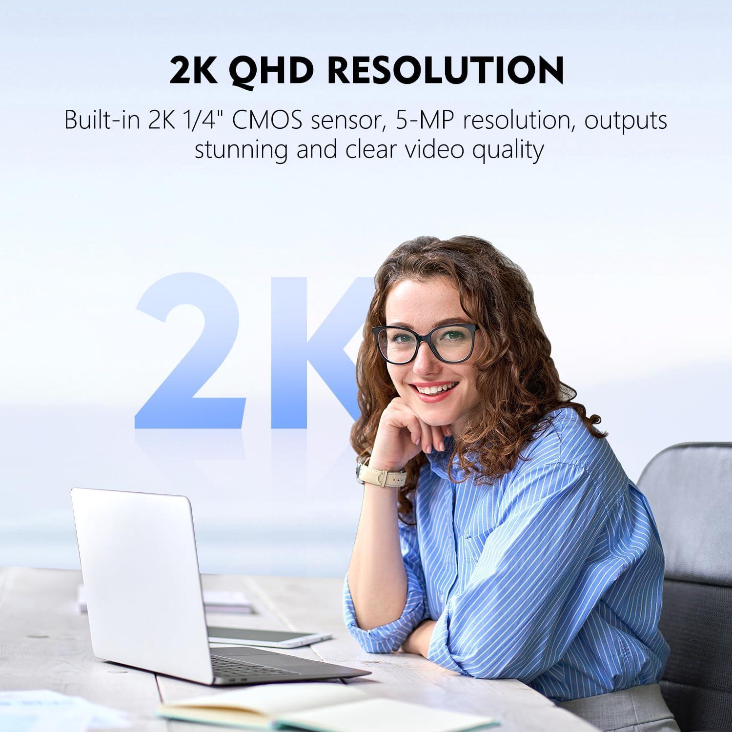 Webcam TOALLIN Hello SE 2K con Reconocimiento Facial IR