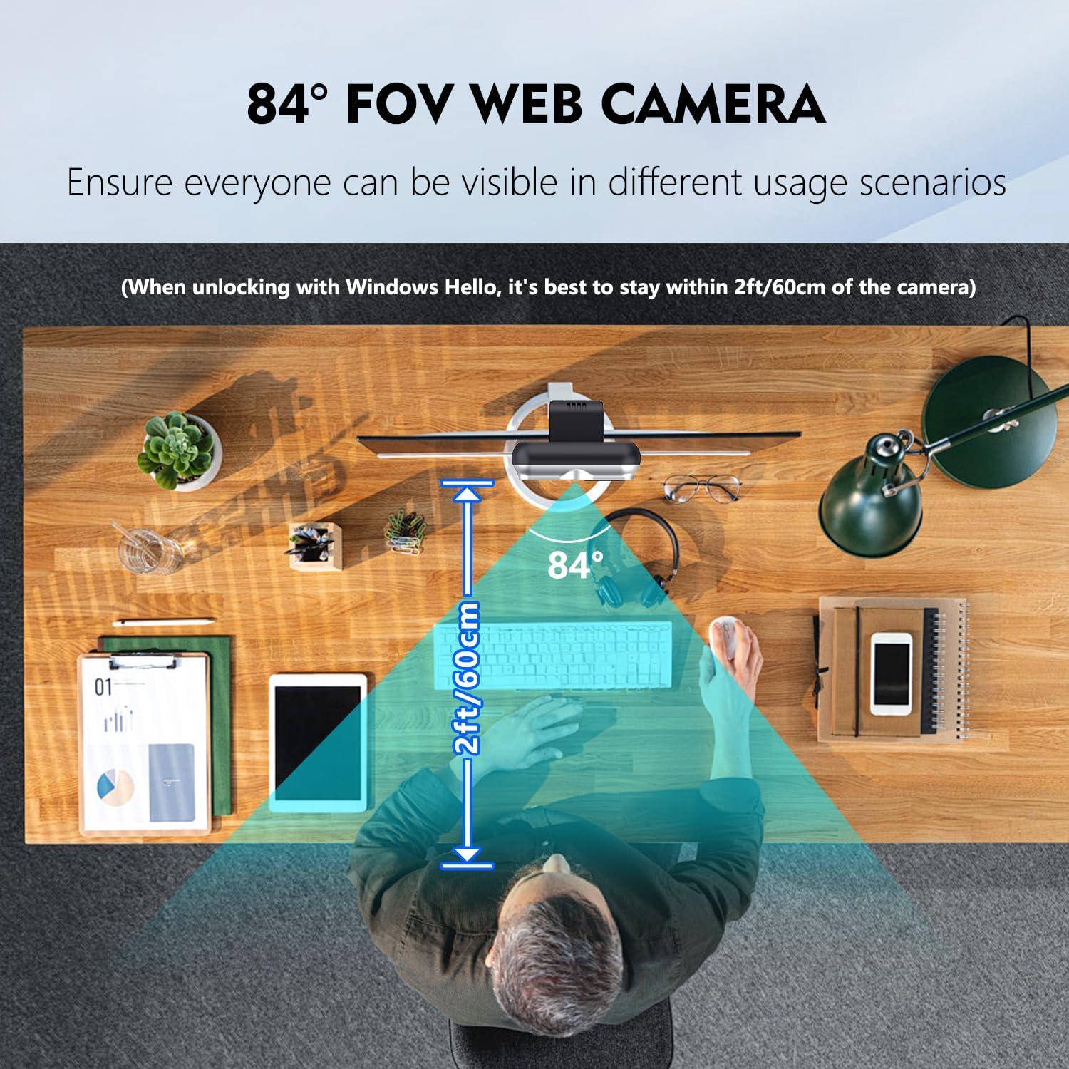 Webcam TOALLIN Hello SE 2K con Reconocimiento Facial IR